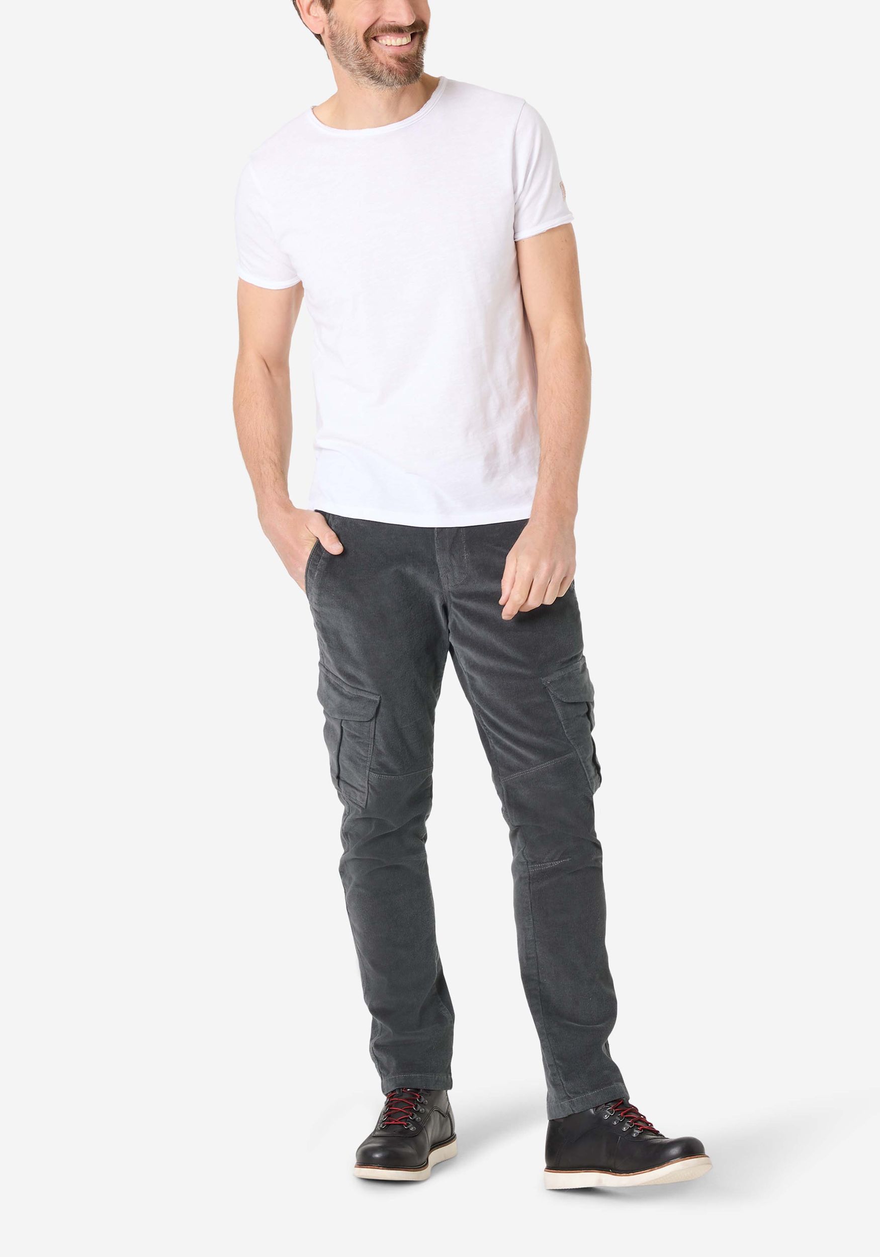 Timezone Timezone Cargohose Regular Fit Slim Leg Klappentaschen – Grau, Bild 1