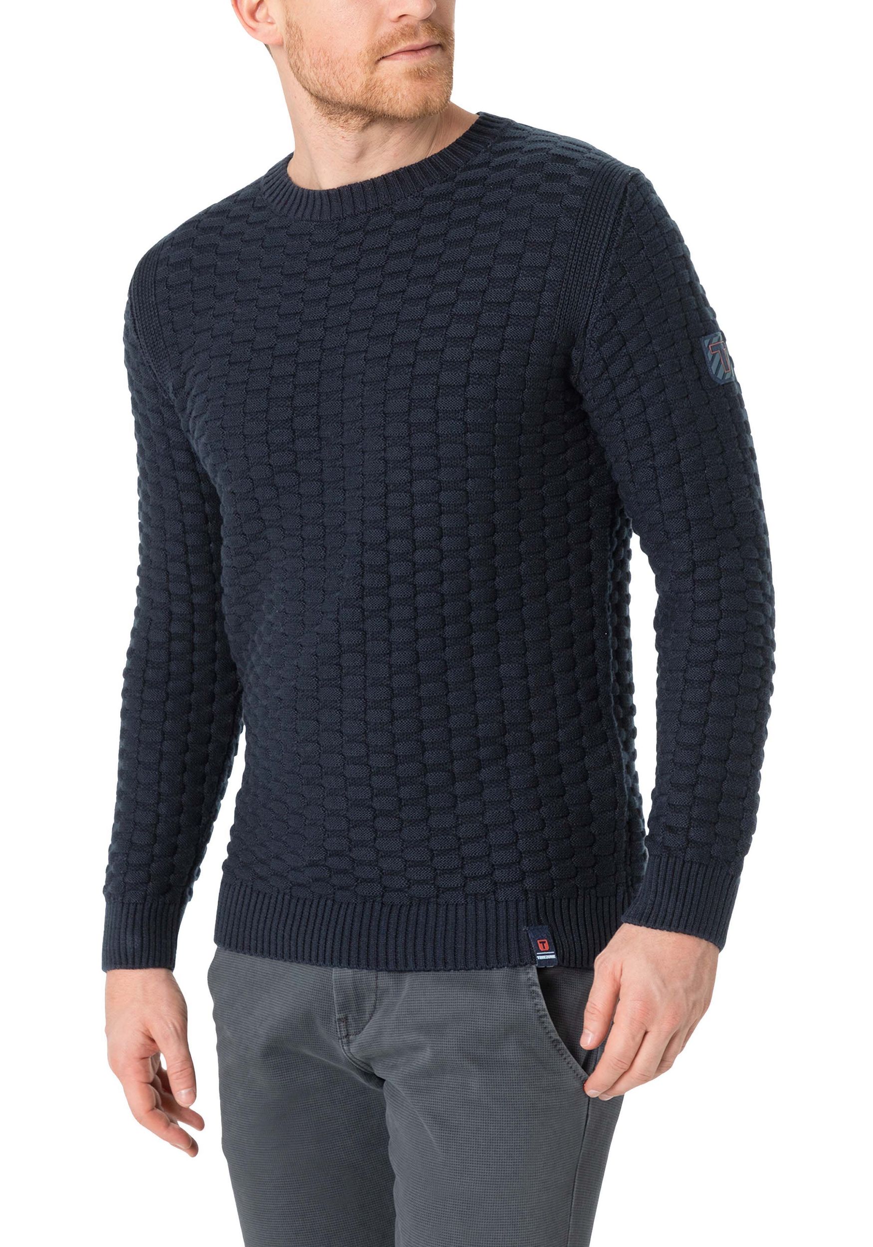 TIMEZONE-Gmb_FW24_3917_28-10215-00-9334_3.jpg Strickpullover Rundhals 3D Muster Regular Fit