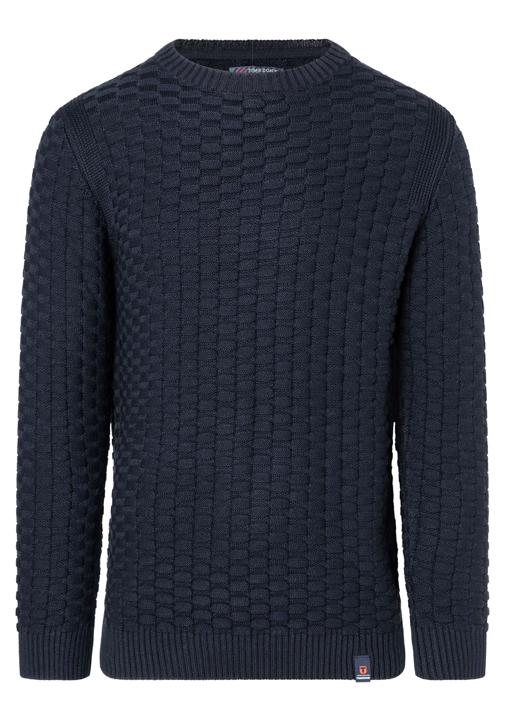 TIMEZONE-Gmb_FW24_3917_28-10215-00-9334.jpg Strickpullover Rundhals 3D Muster Regular Fit