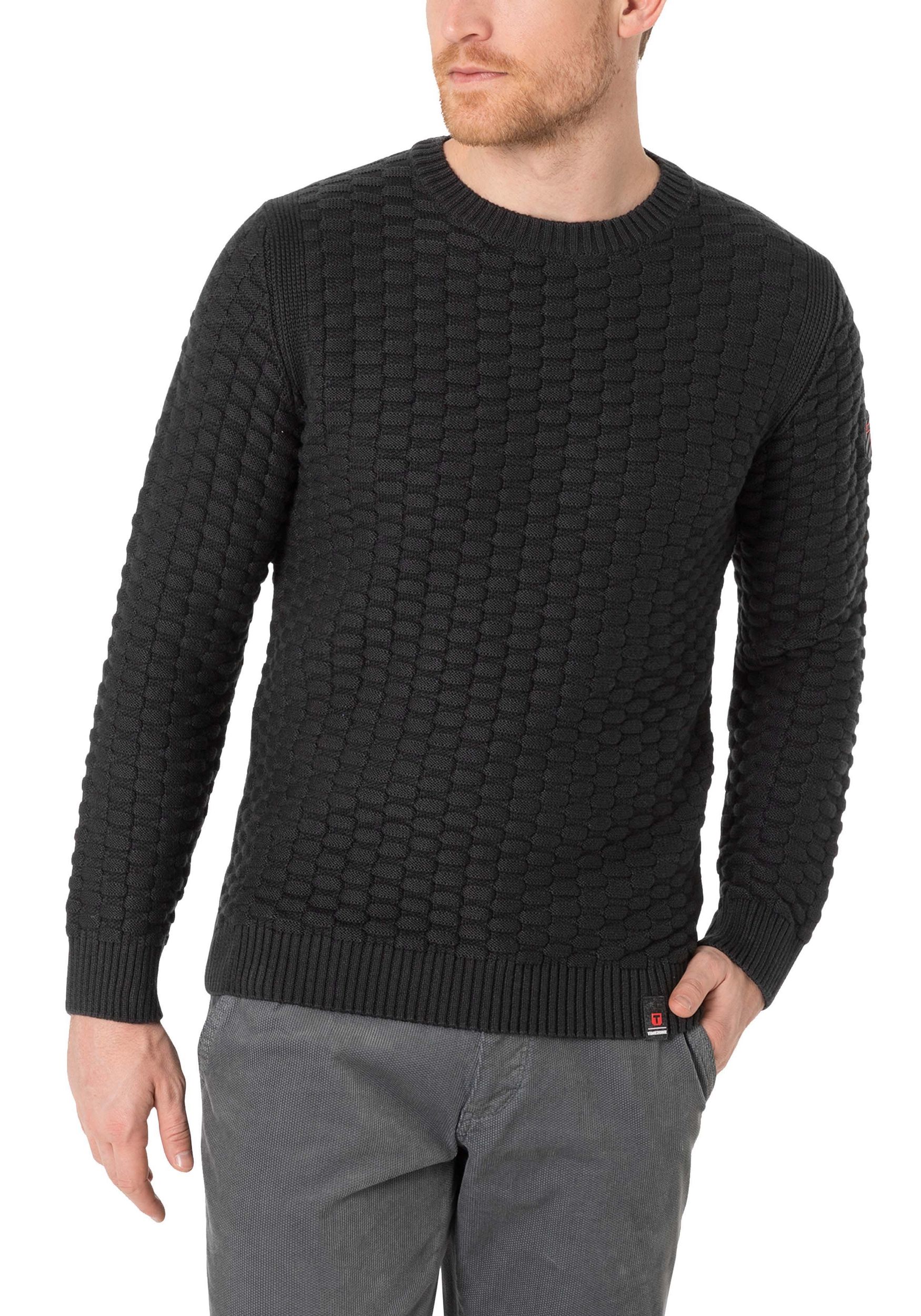 TIMEZONE-Gmb_FW24_9030_28-10215-00-9334_3.jpg Strickpullover Rundhals 3D Muster Regular Fit