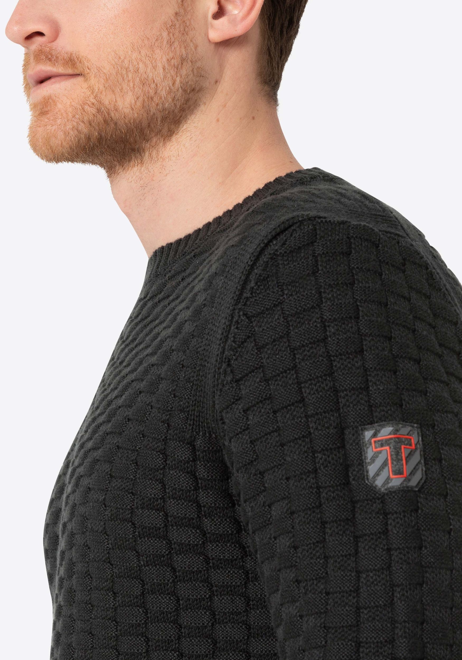 TIMEZONE-Gmb_FW24_9030_28-10215-00-9334_5.jpg Strickpullover Rundhals 3D Muster Regular Fit