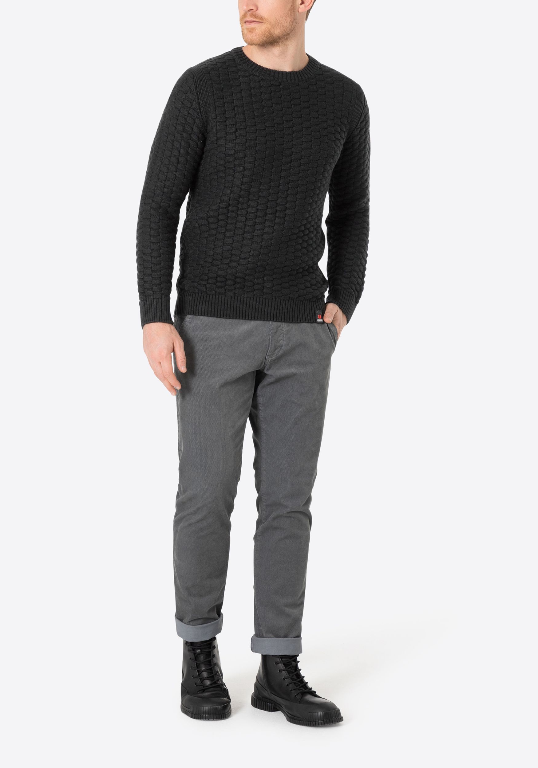 TIMEZONE-Gmb_FW24_9030_28-10215-00-9334_6.jpg Strickpullover Rundhals 3D Muster Regular Fit