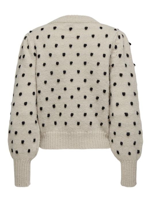 JDY JDY Strickpullover Puffärmel Lange Bündchen Regulär – Beige, Bild 8