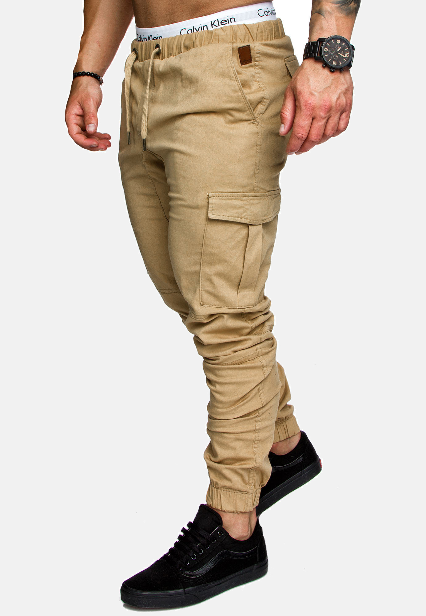 Cargo Jogger Hose Stretch Denim Chino Pants Freizeithose A&S Cargo Jogger Hose Stretch Denim Chino Pants Freizeithose A&S