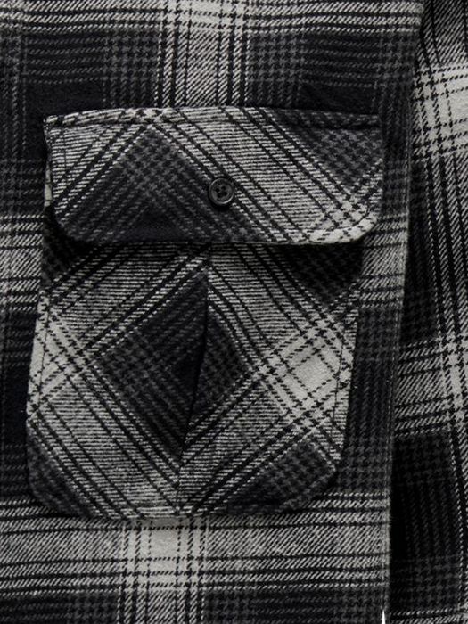 Only & Sons ONLY & SONS Hemd gewebt Regular Fit Hemdkragen Knopfleiste – Schwarz-Weiß, Bild 5