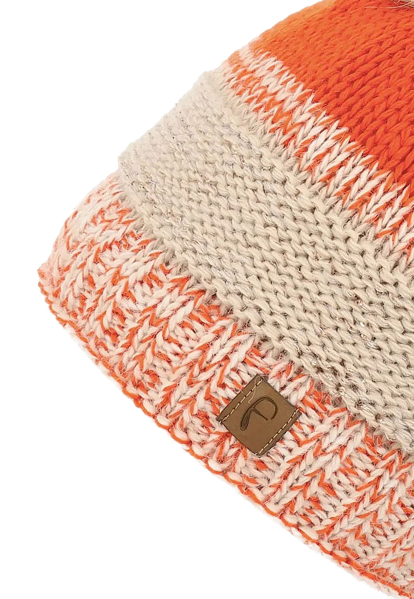 Warme Beanie Strickmütze mit Bommel Fleece Innenfutter Warme Beanie Strickmütze mit Bommel Fleece Innenfutter