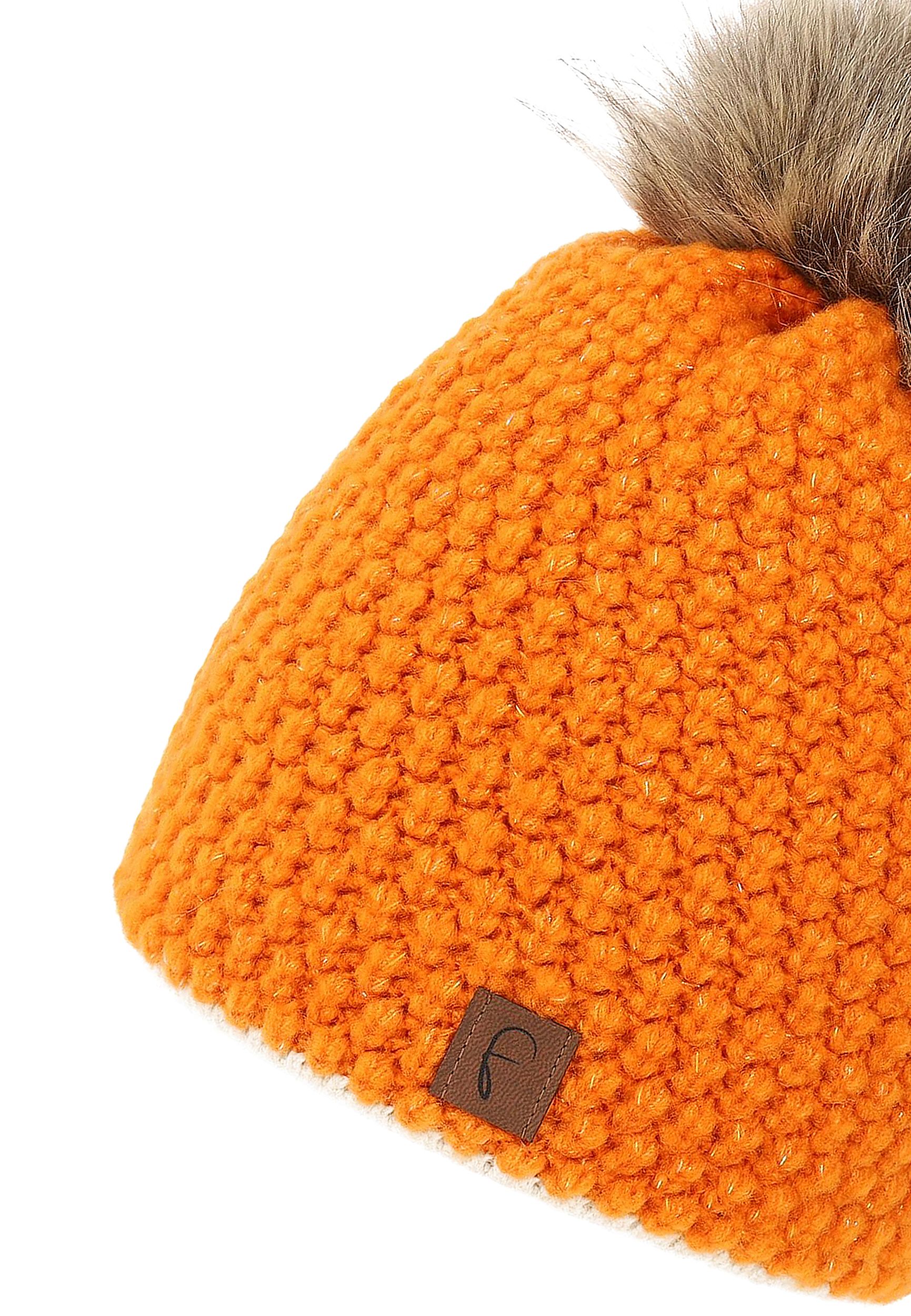 Bommelmütze Kuscheliges Thermofleece-Futter Moderner Look Bommelmütze Kuscheliges Thermofleece-Futter Moderner Look