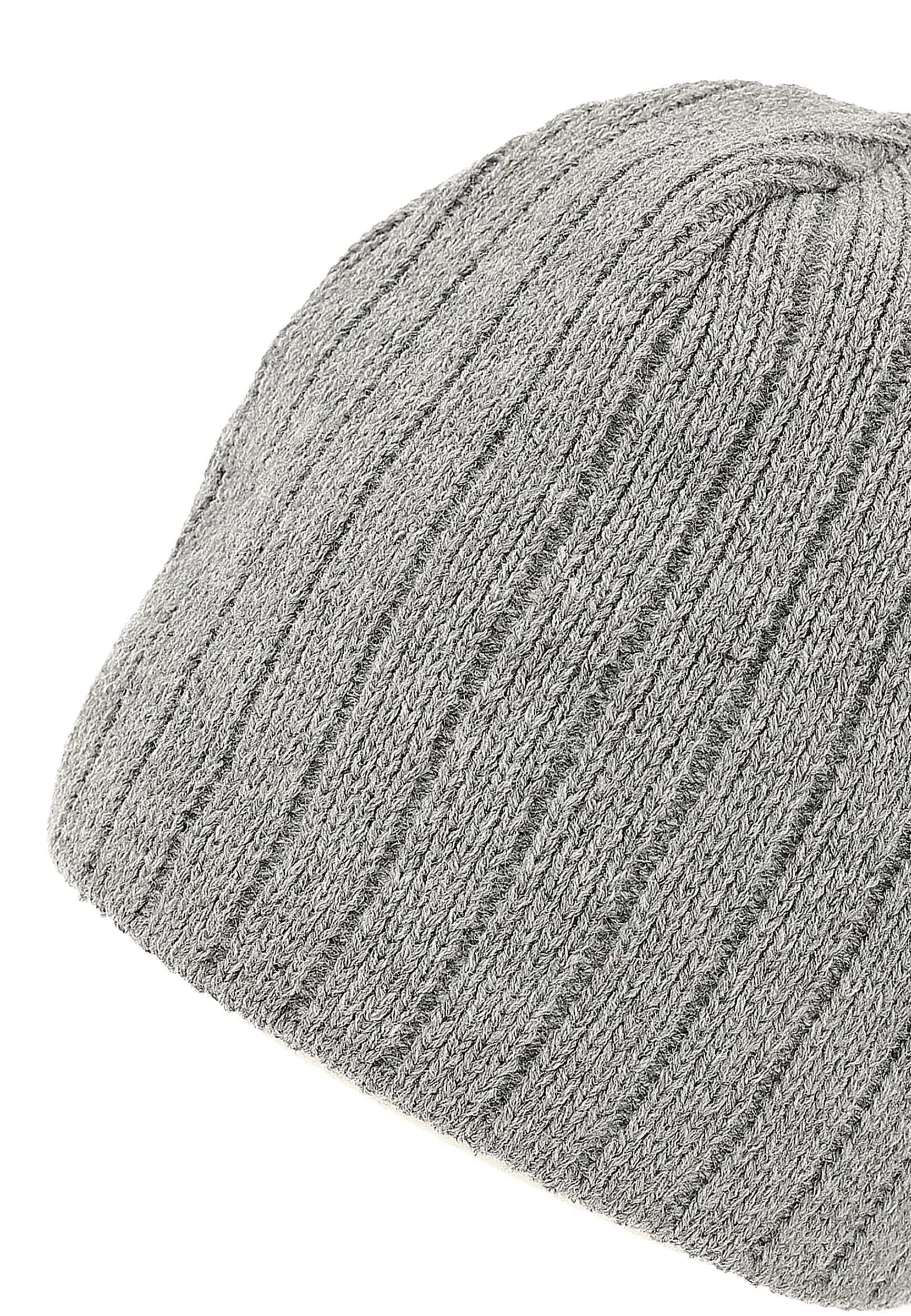 Strick Beanie mit Fleece-Innenfutter und glatter Oberfläche Strick Beanie mit Fleece-Innenfutter und glatter Oberfläche