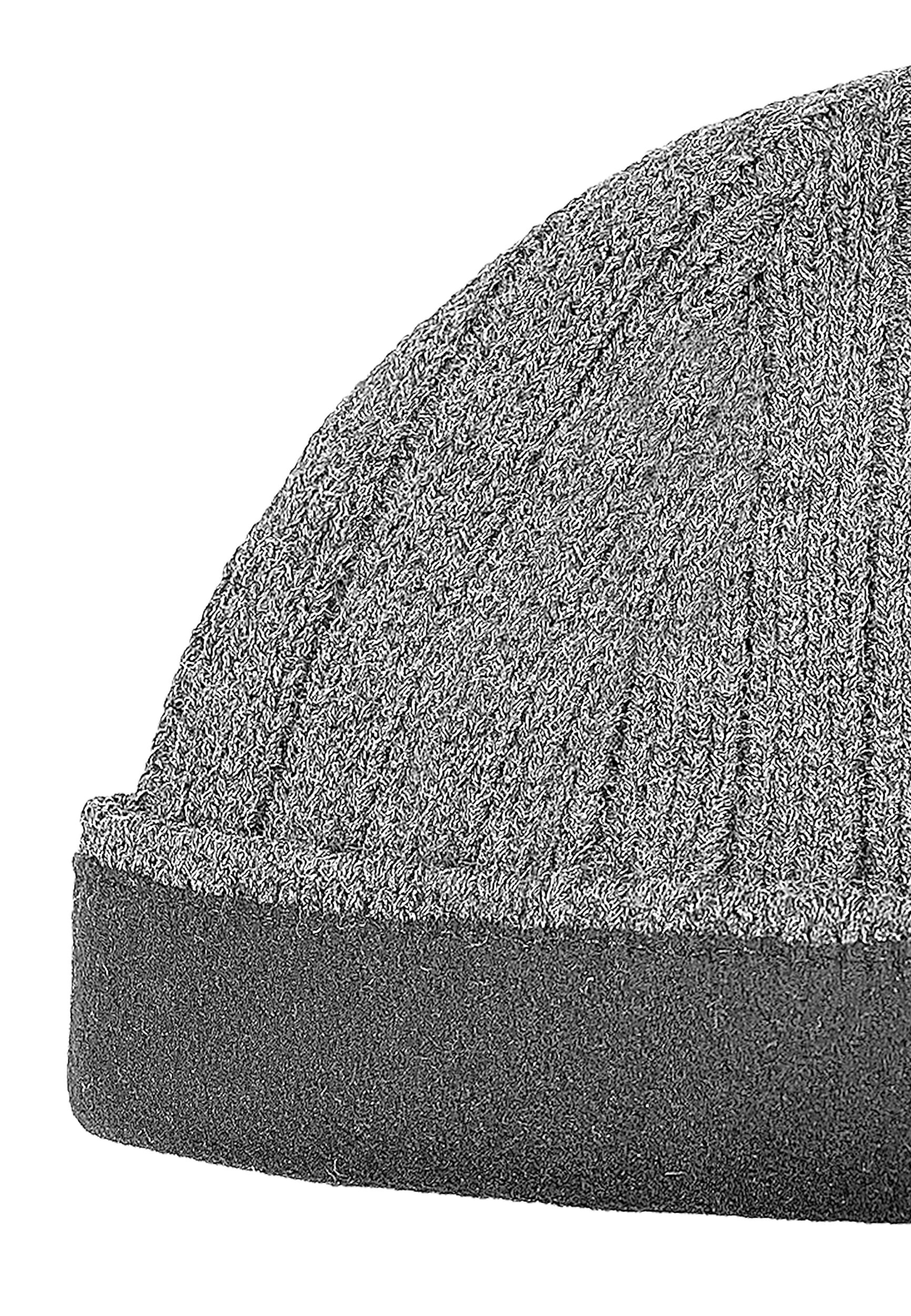 Strick Beanie mit Fleece-Innenfutter und glatter Oberfläche Strick Beanie mit Fleece-Innenfutter und glatter Oberfläche