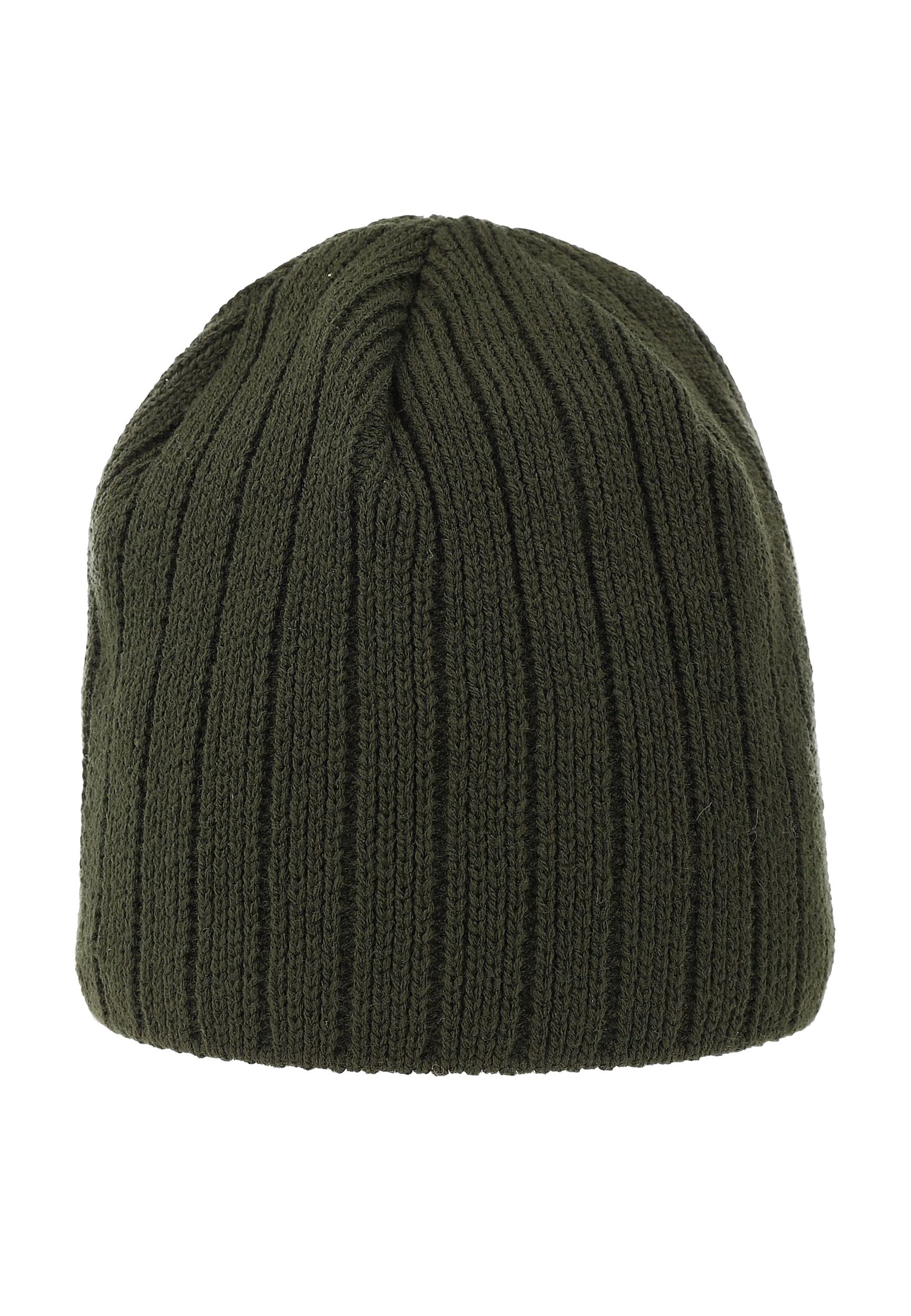 Strick Beanie mit Fleece-Innenfutter und glatter Oberfläche Strick Beanie mit Fleece-Innenfutter und glatter Oberfläche