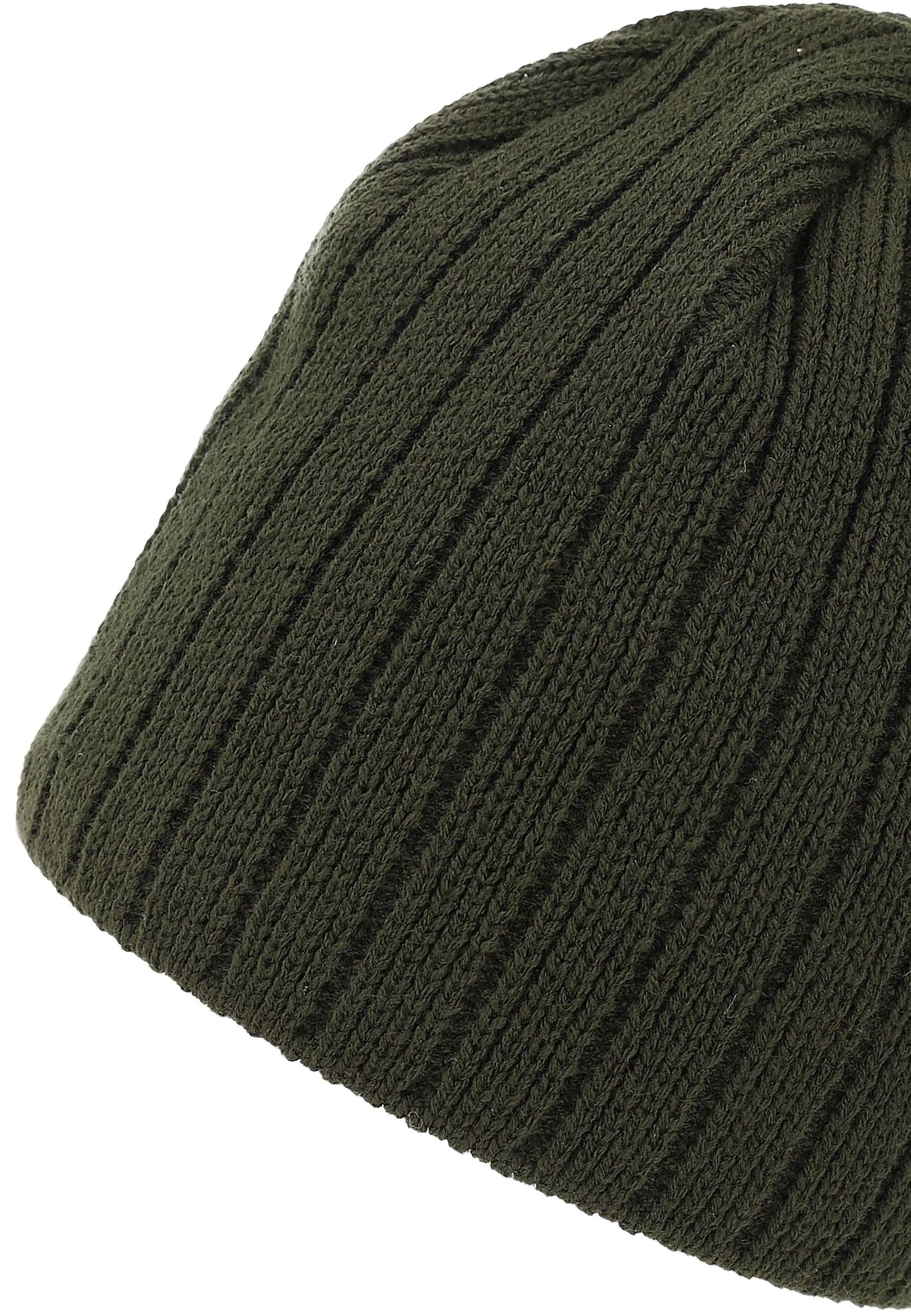 Strick Beanie mit Fleece-Innenfutter und glatter Oberfläche Strick Beanie mit Fleece-Innenfutter und glatter Oberfläche