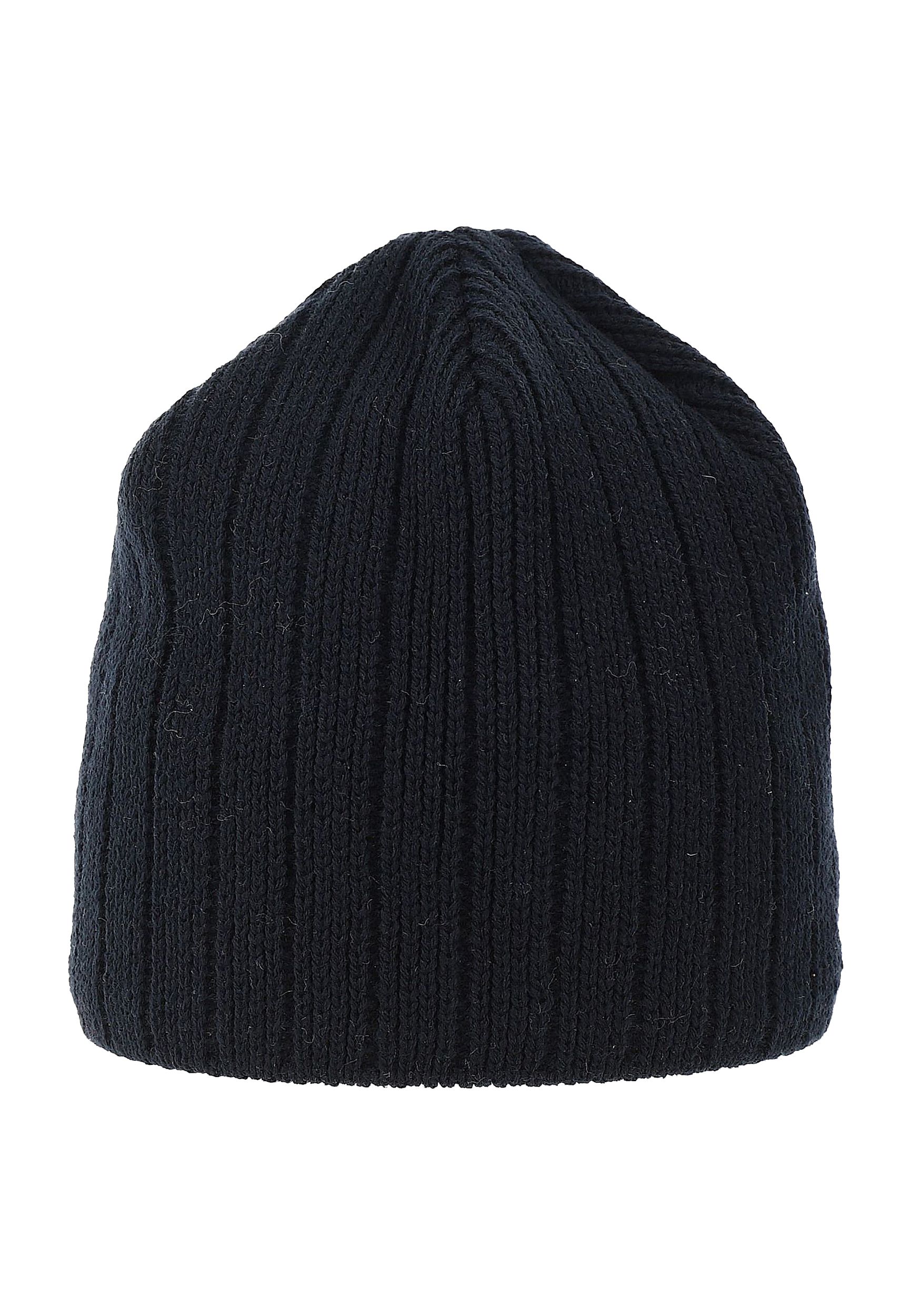 Strick Beanie mit Fleece-Innenfutter und glatter Oberfläche Strick Beanie mit Fleece-Innenfutter und glatter Oberfläche