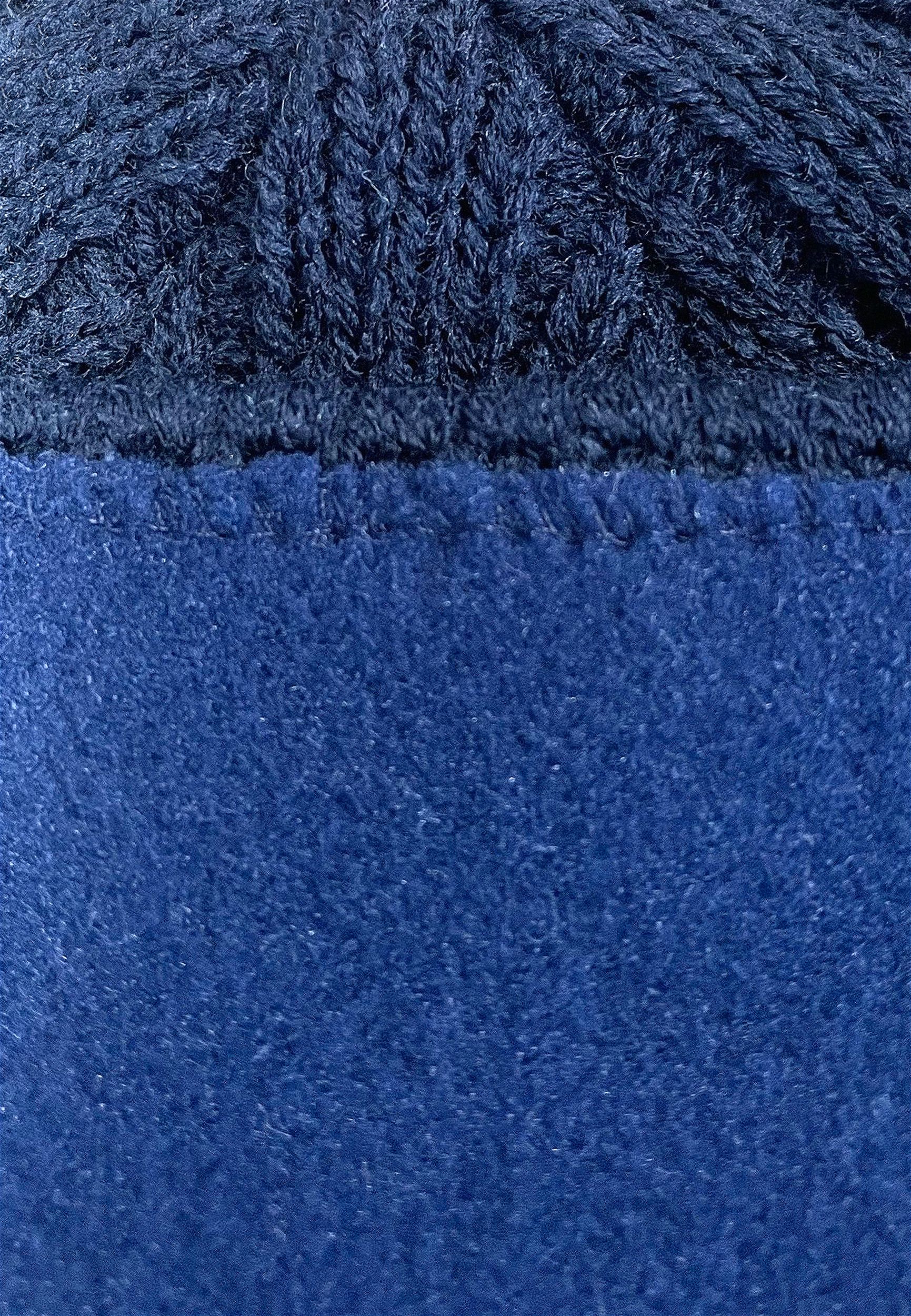 Strick Beanie mit Fleece-Innenfutter und glatter Oberfläche Strick Beanie mit Fleece-Innenfutter und glatter Oberfläche