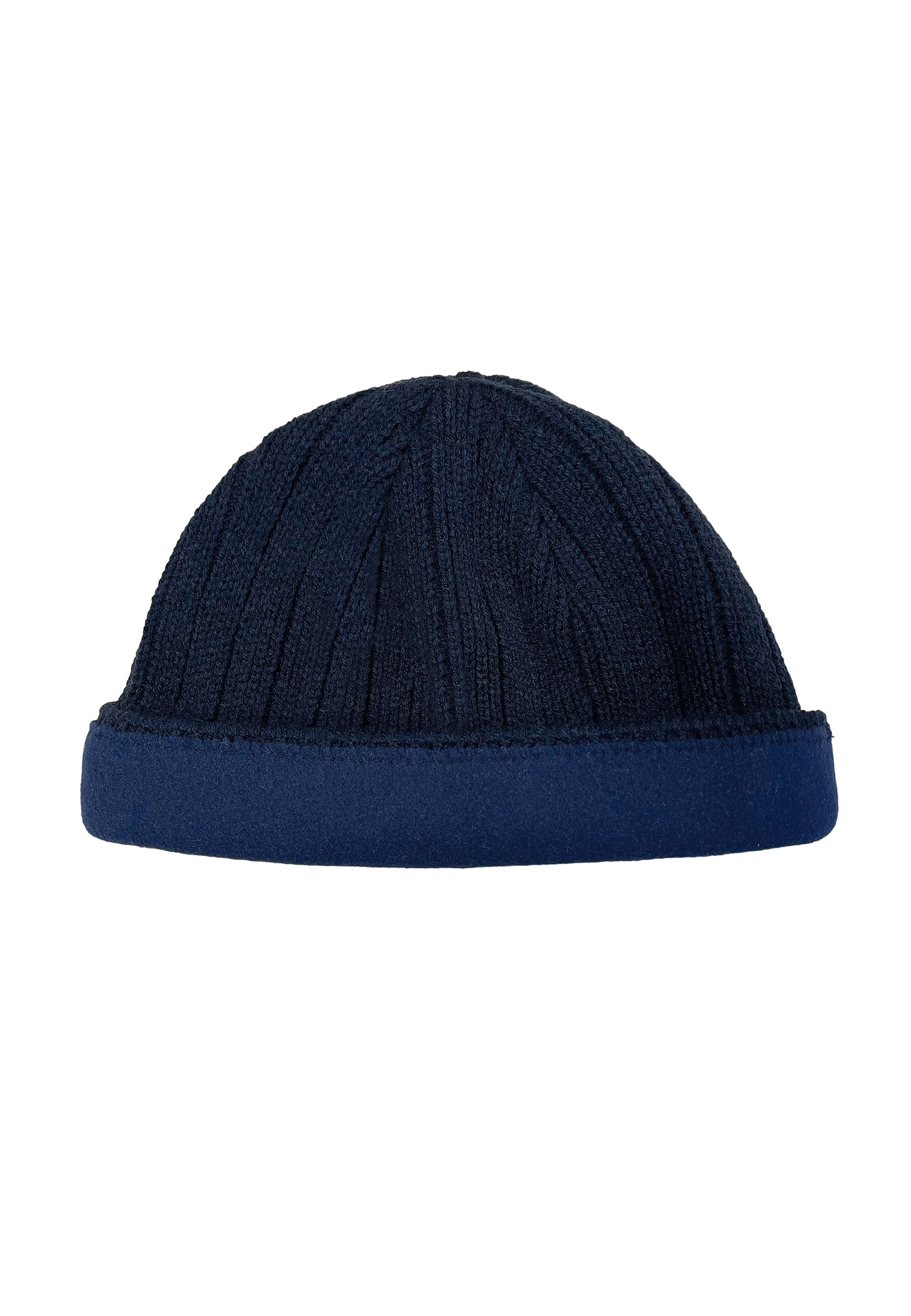Strick Beanie mit Fleece-Innenfutter und glatter Oberfläche Strick Beanie mit Fleece-Innenfutter und glatter Oberfläche