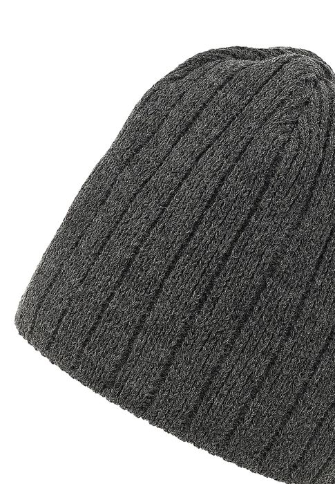 Faera Faera Strick Beanie mit Fleece-Innenfutter und glatter Oberfläche – Anthrazit, Bild 4