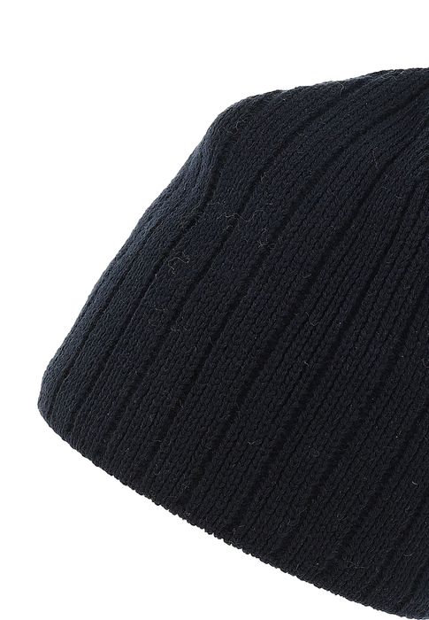 Faera Faera Strick Beanie mit Fleece-Innenfutter und glatter Oberfläche – Navy, Bild 4