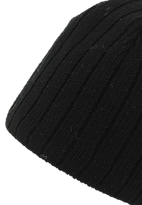 Faera Faera Strick Beanie mit Fleece-Innenfutter und glatter Oberfläche – Schwarz, Bild 4
