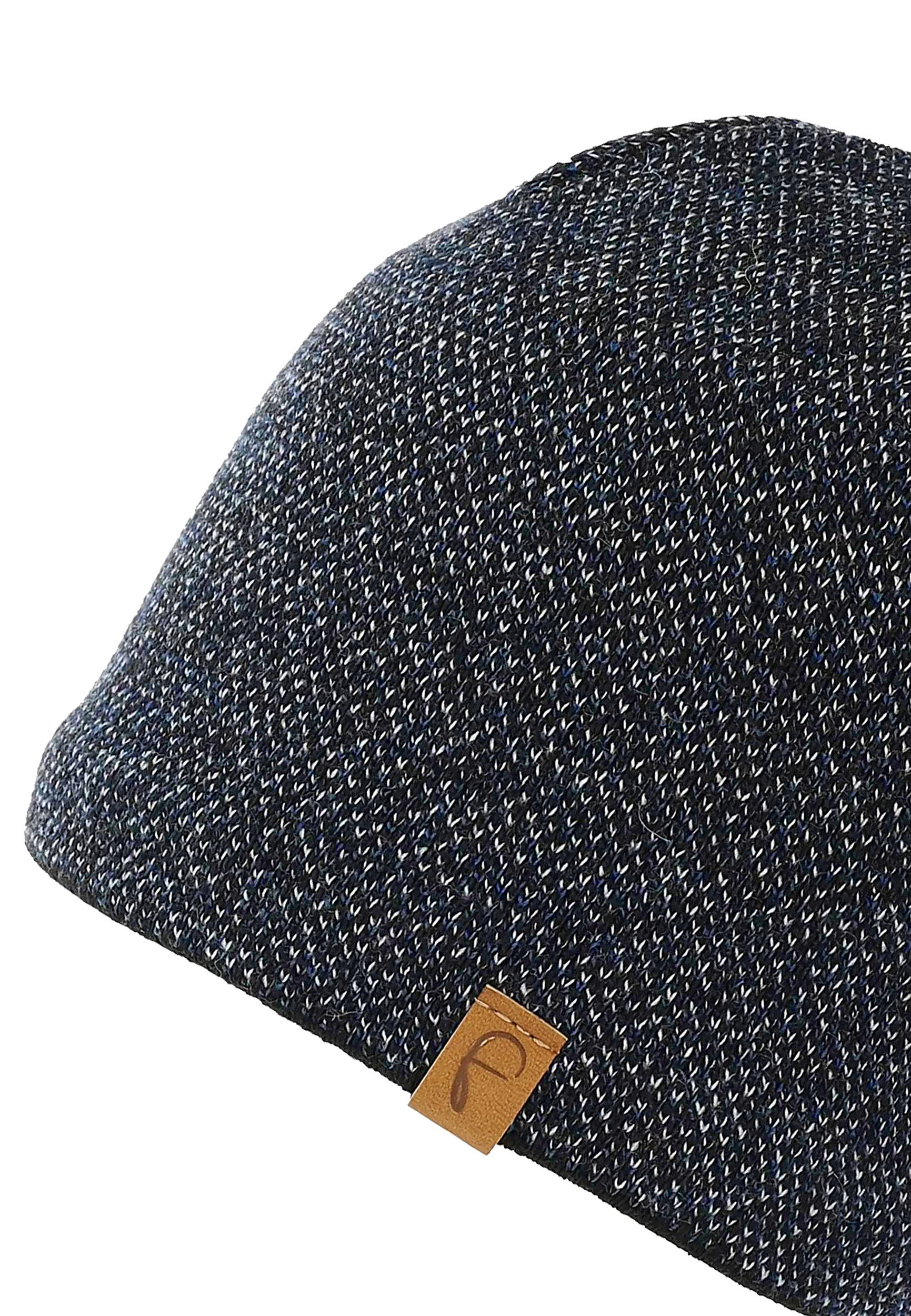 Strick Beanie mit Fleece Innenfutter und Melange Design Strick Beanie mit Fleece Innenfutter und Melange Design
