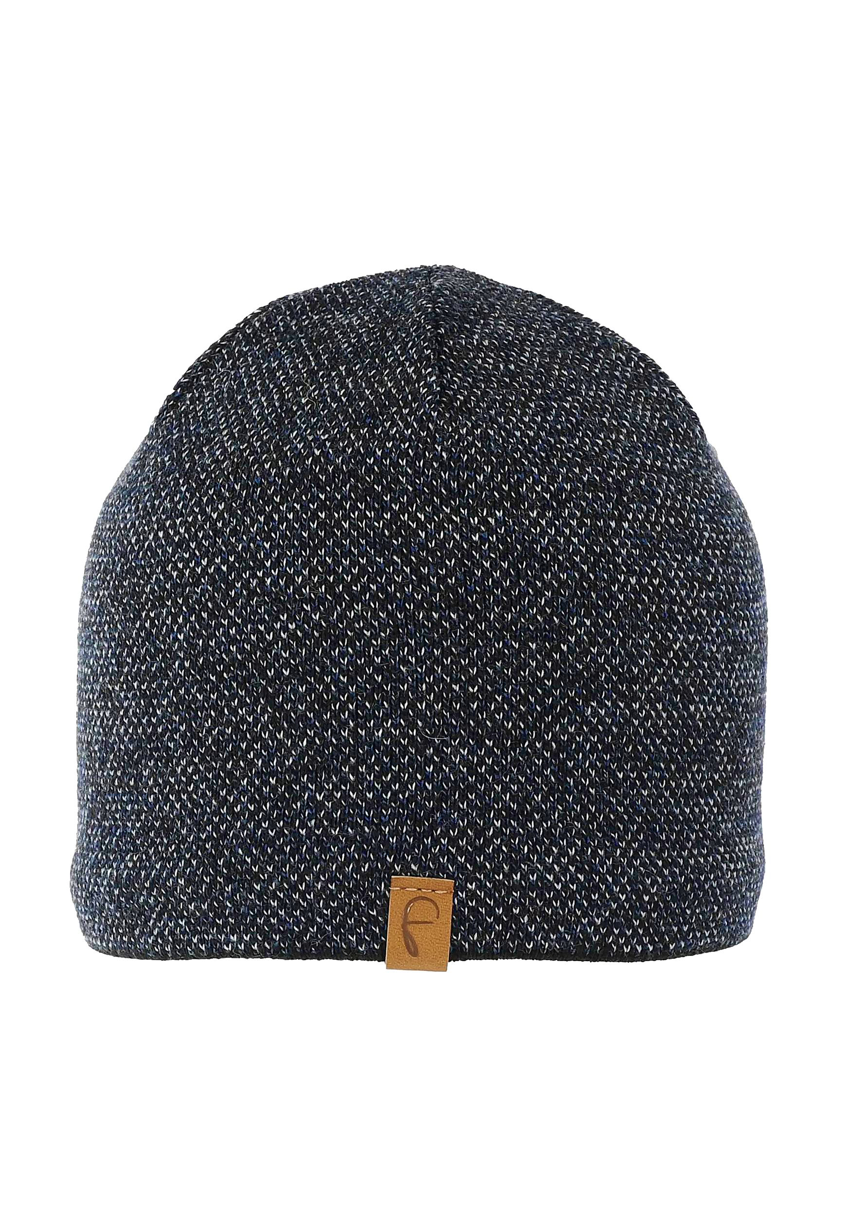 Strick Beanie mit Fleece Innenfutter und Melange Design Strick Beanie mit Fleece Innenfutter und Melange Design
