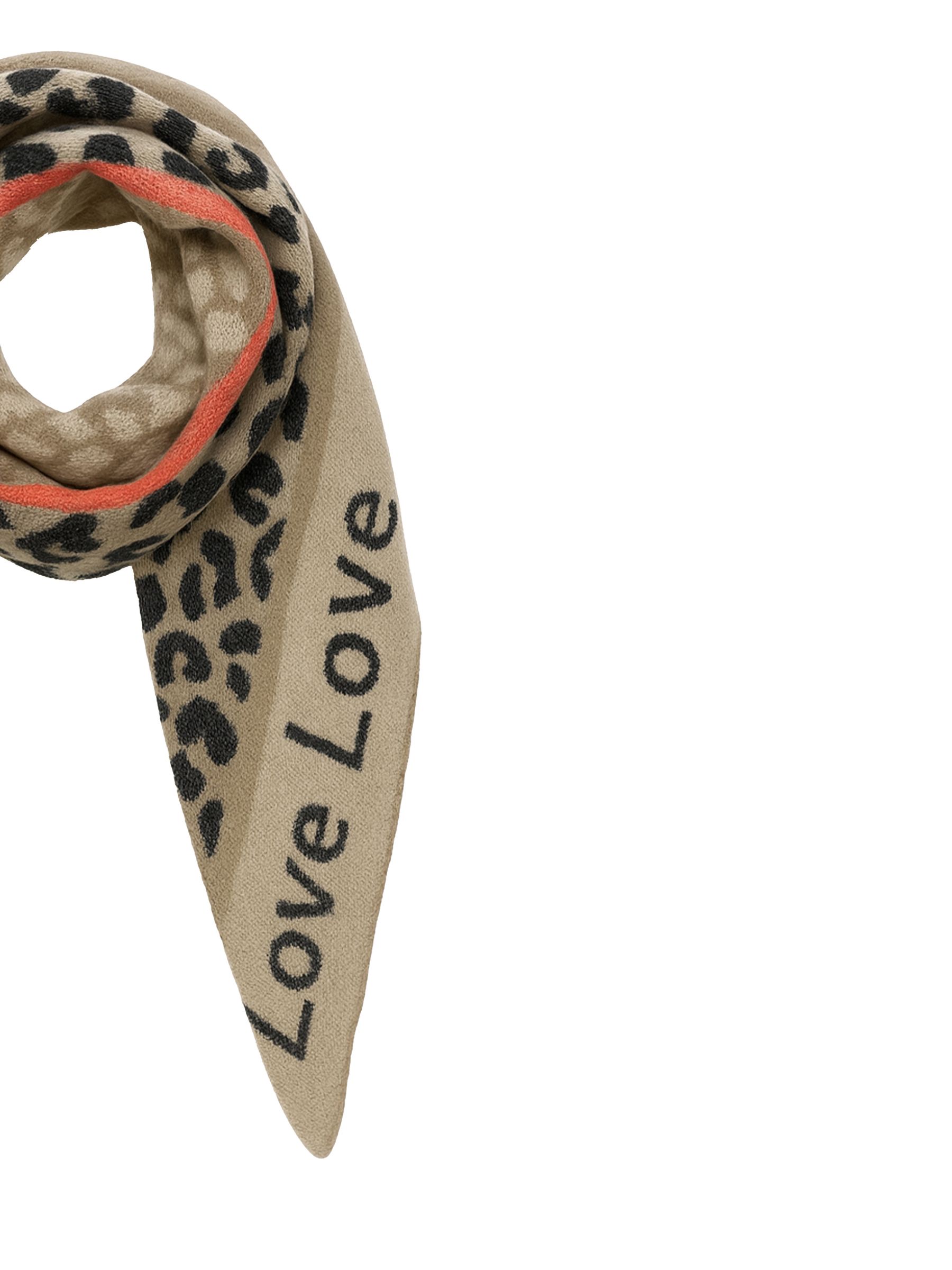 Leopardenmuster Dreieckstuch Animal Love mit cozy Oberfläche Leopardenmuster Dreieckstuch Animal Love mit cozy Oberfläche