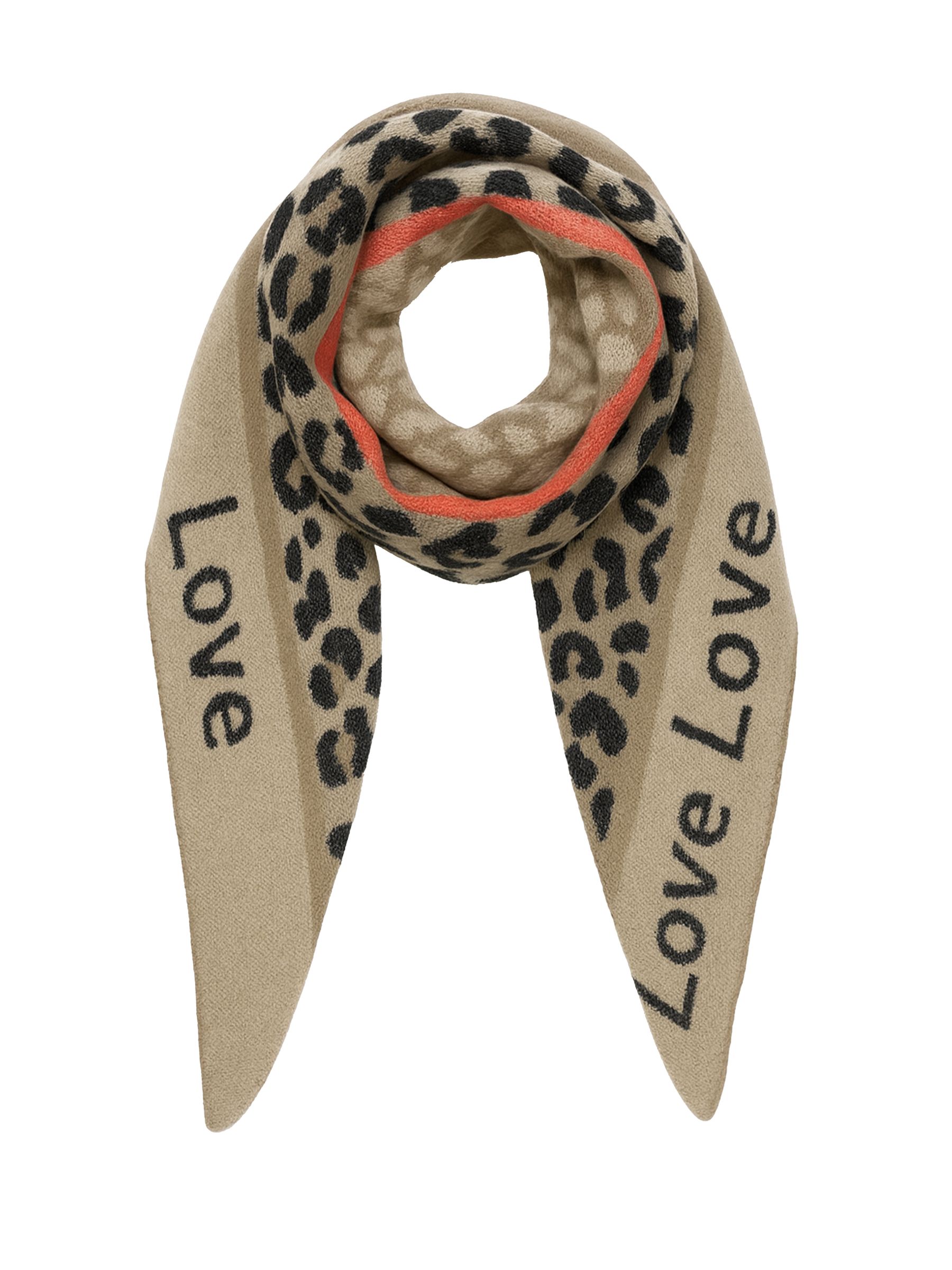 Leopardenmuster Dreieckstuch Animal Love mit cozy Oberfläche Leopardenmuster Dreieckstuch Animal Love mit cozy Oberfläche