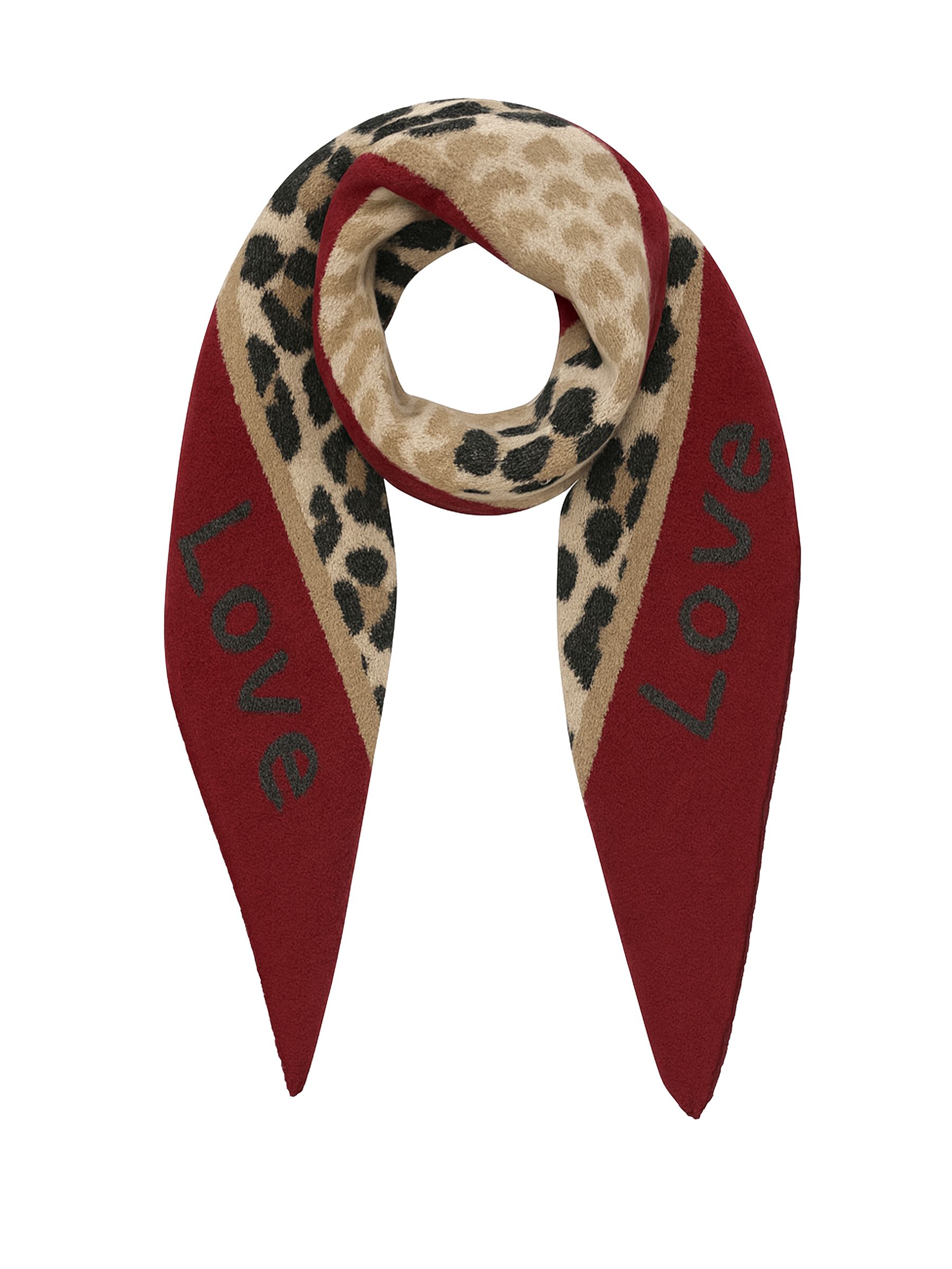 Leopardenmuster Dreieckstuch Animal Love mit cozy Oberfläche Leopardenmuster Dreieckstuch Animal Love mit cozy Oberfläche