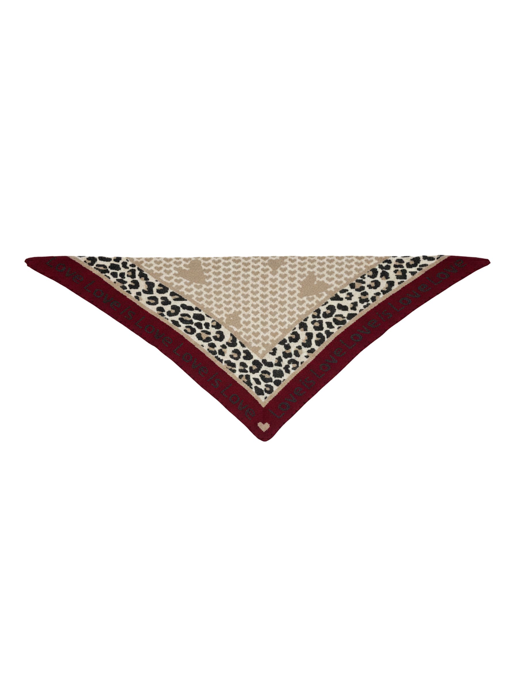 Leopardenmuster Dreieckstuch Animal Love mit cozy Oberfläche Leopardenmuster Dreieckstuch Animal Love mit cozy Oberfläche