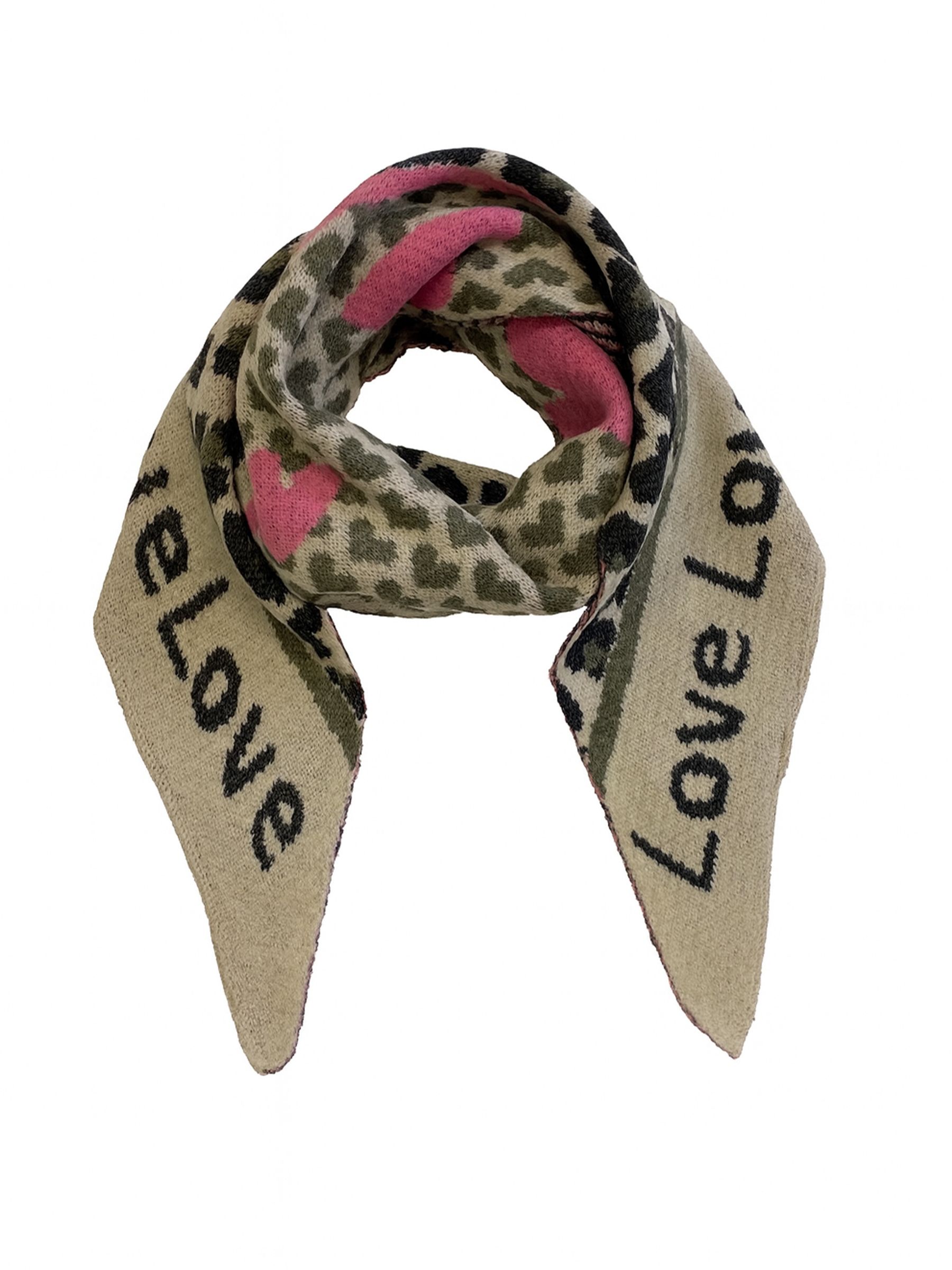 Leopardenmuster Dreieckstuch Animal Love mit cozy Oberfläche Leopardenmuster Dreieckstuch Animal Love mit cozy Oberfläche