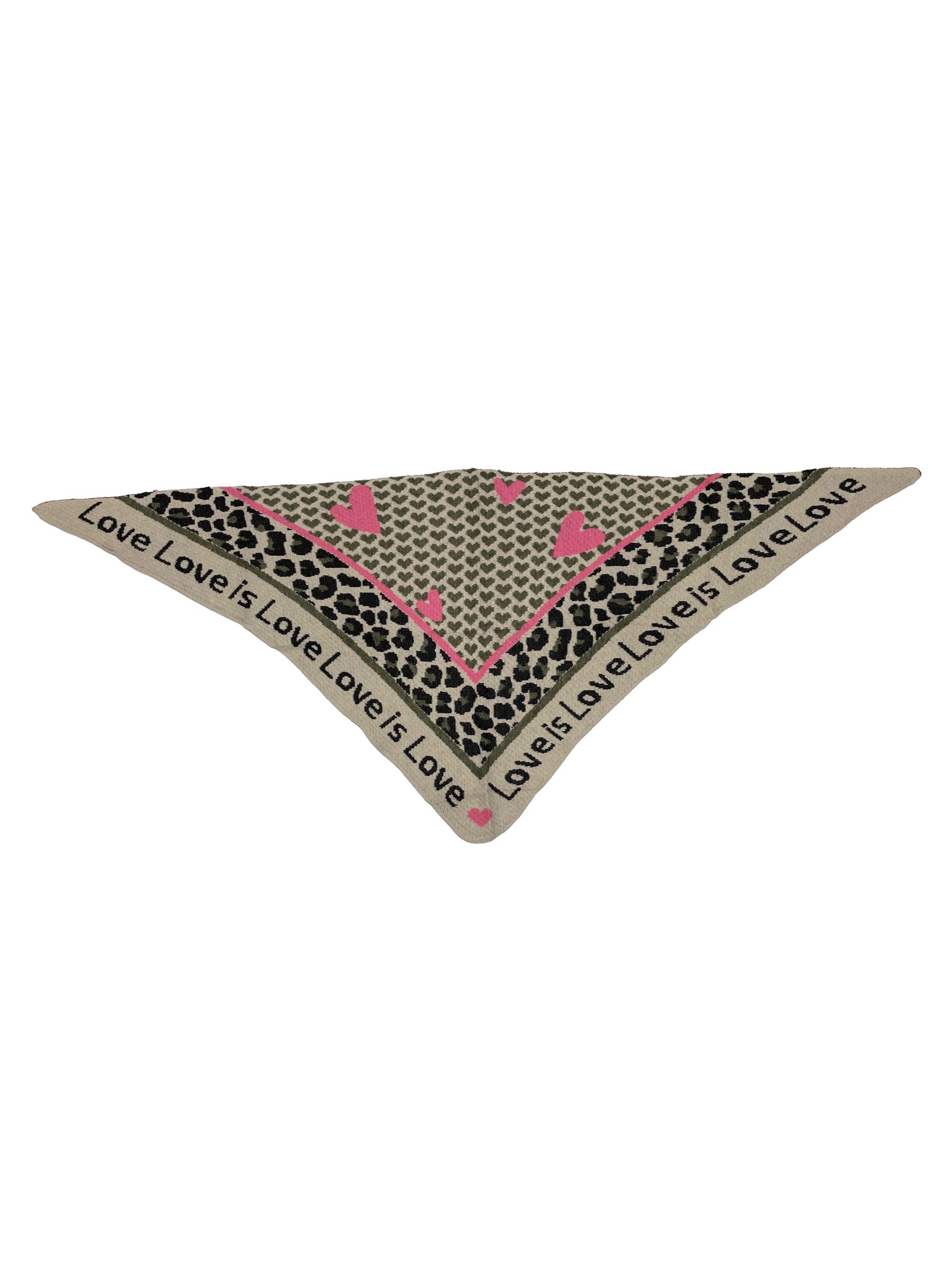 Leopardenmuster Dreieckstuch Animal Love mit cozy Oberfläche Leopardenmuster Dreieckstuch Animal Love mit cozy Oberfläche