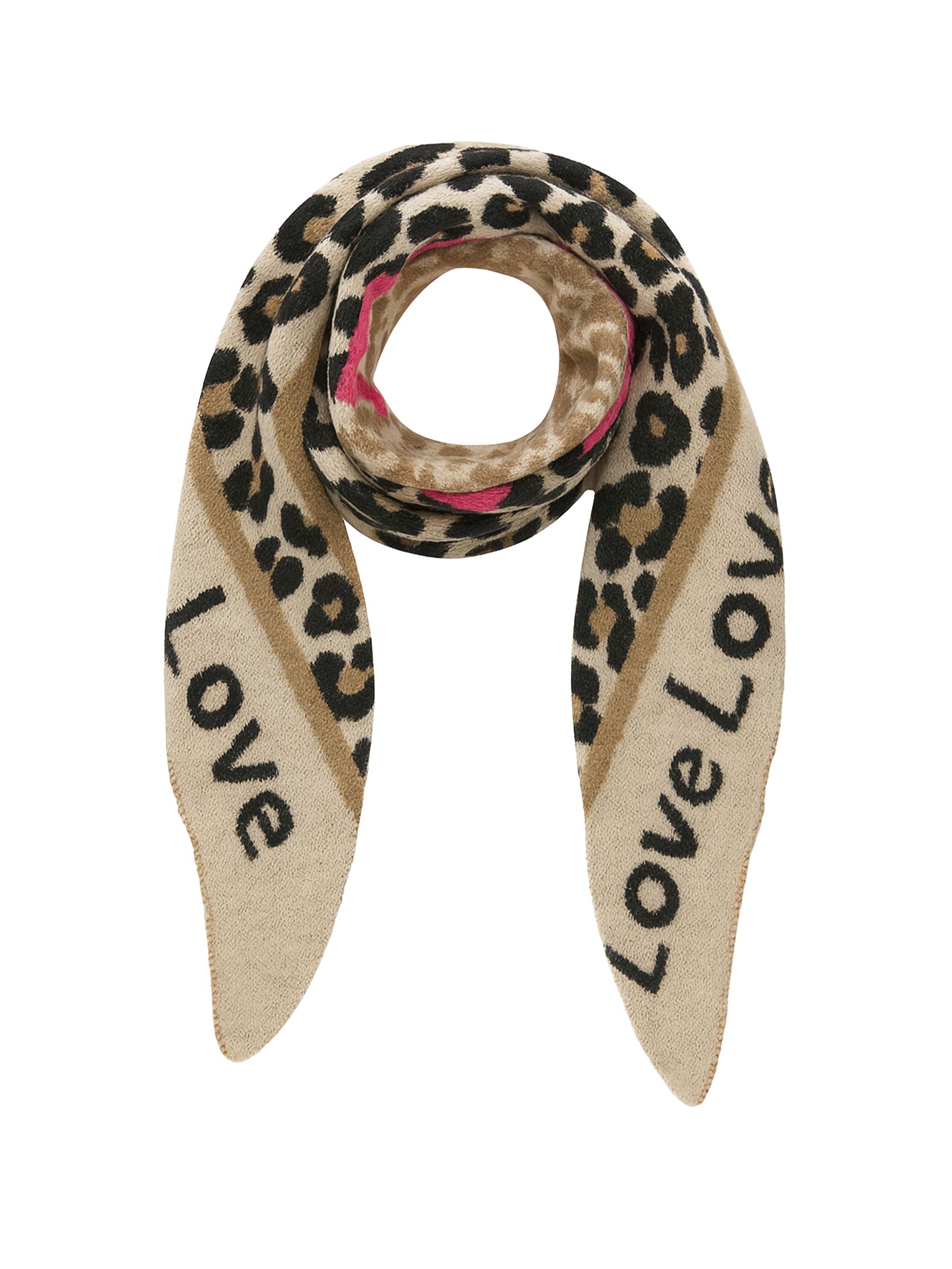 Leopardenmuster Dreieckstuch Animal Love mit cozy Oberfläche Leopardenmuster Dreieckstuch Animal Love mit cozy Oberfläche