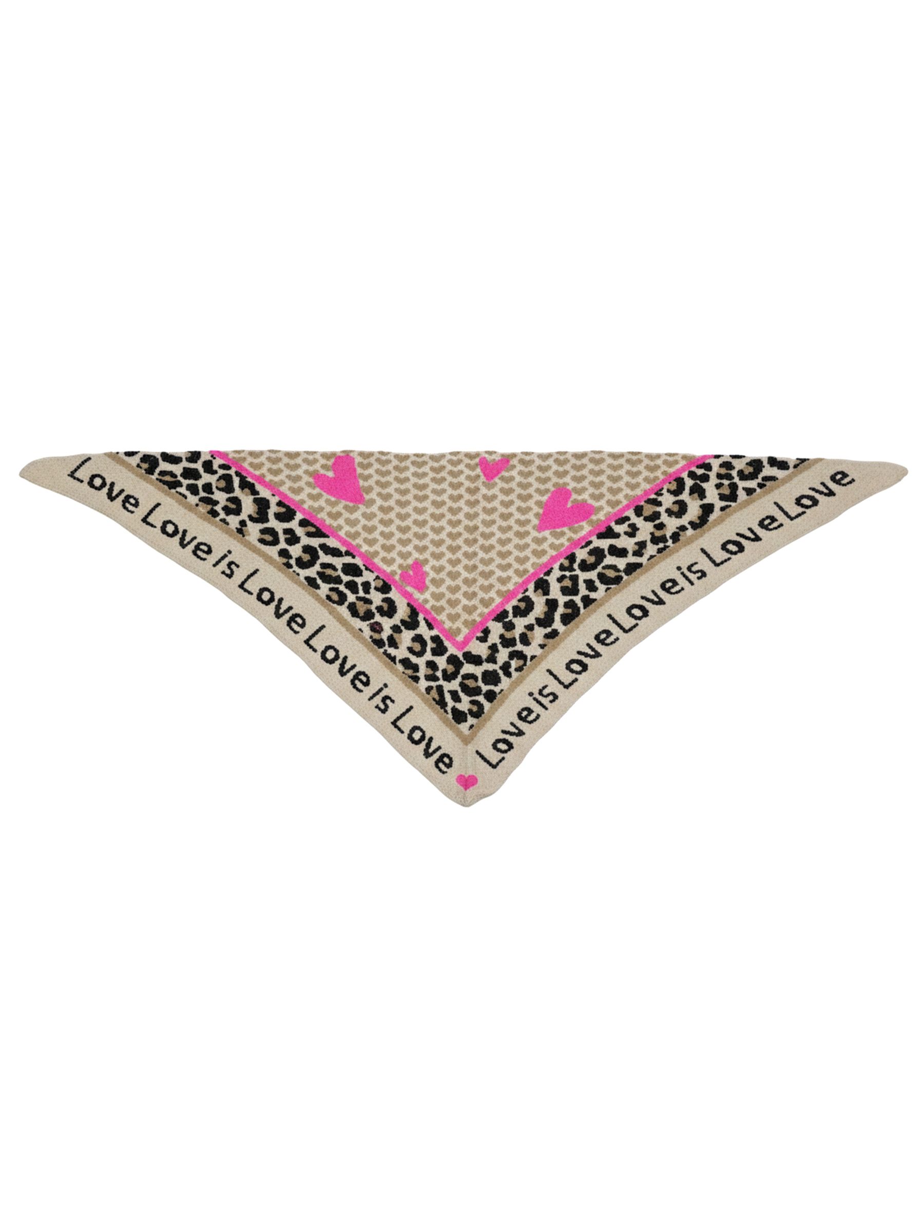 Leopardenmuster Dreieckstuch Animal Love mit cozy Oberfläche Leopardenmuster Dreieckstuch Animal Love mit cozy Oberfläche