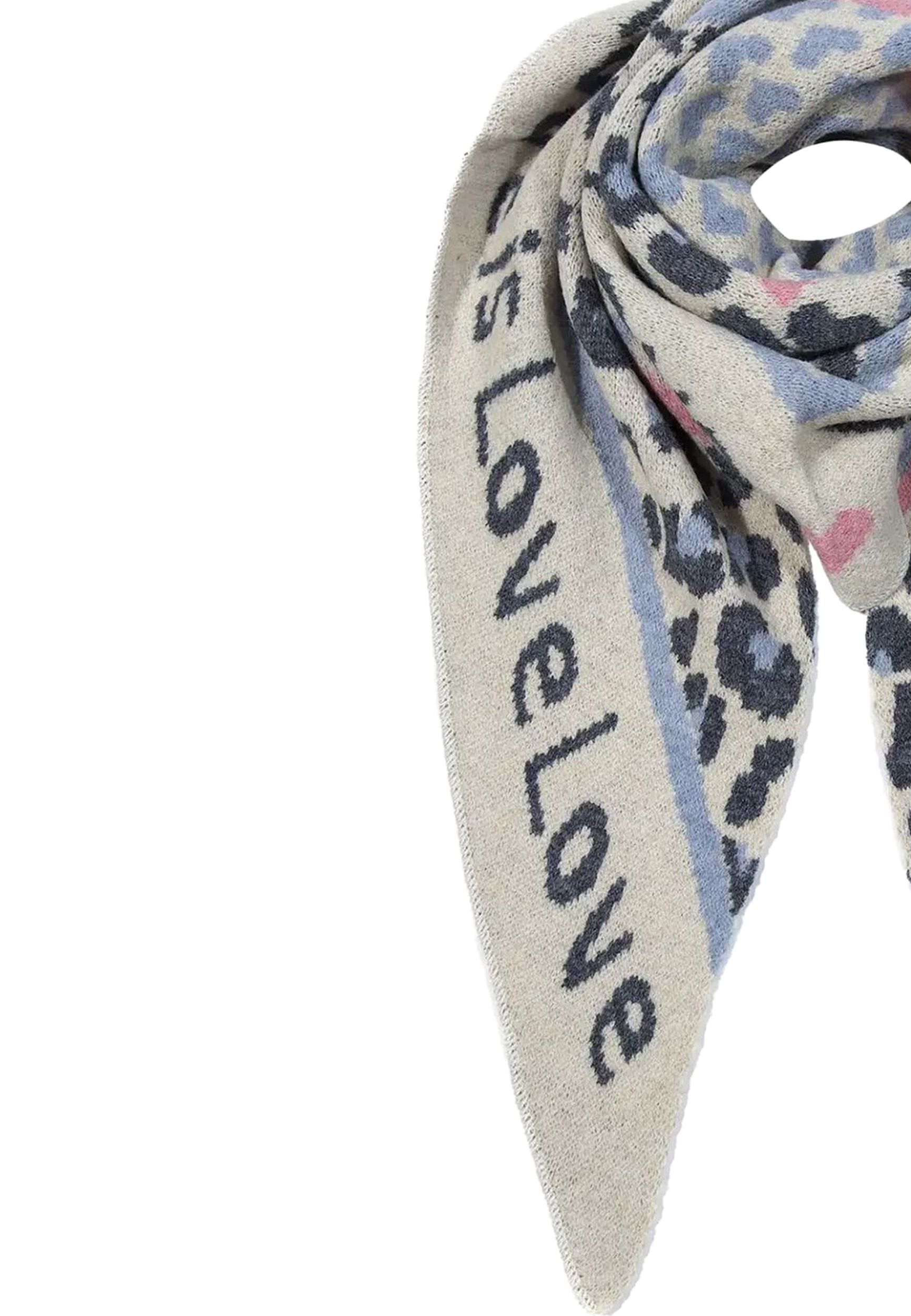 Leopardenmuster Dreieckstuch Animal Love mit cozy Oberfläche Leopardenmuster Dreieckstuch Animal Love mit cozy Oberfläche