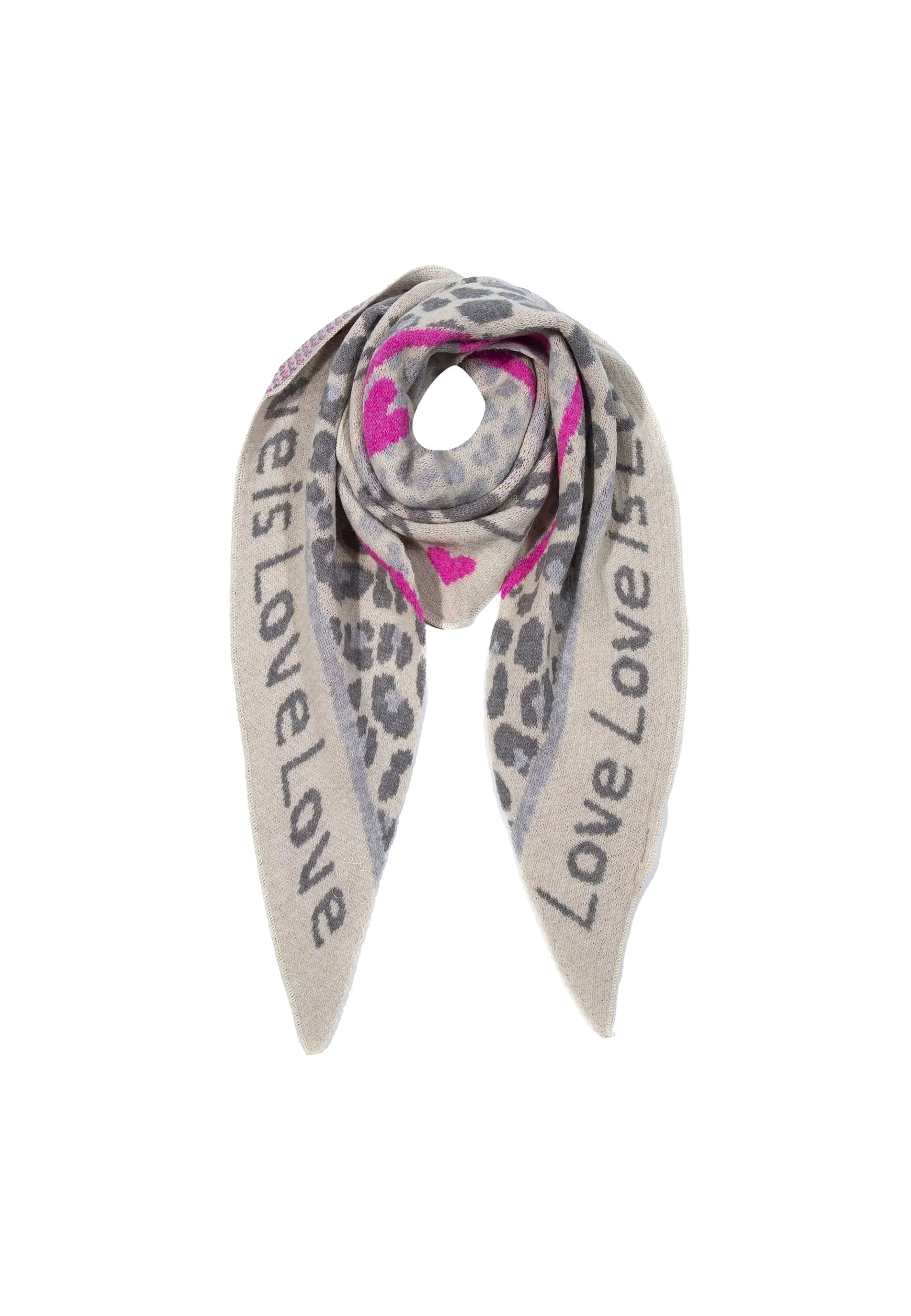 Leopardenmuster Dreieckstuch Animal Love mit cozy Oberfläche Leopardenmuster Dreieckstuch Animal Love mit cozy Oberfläche