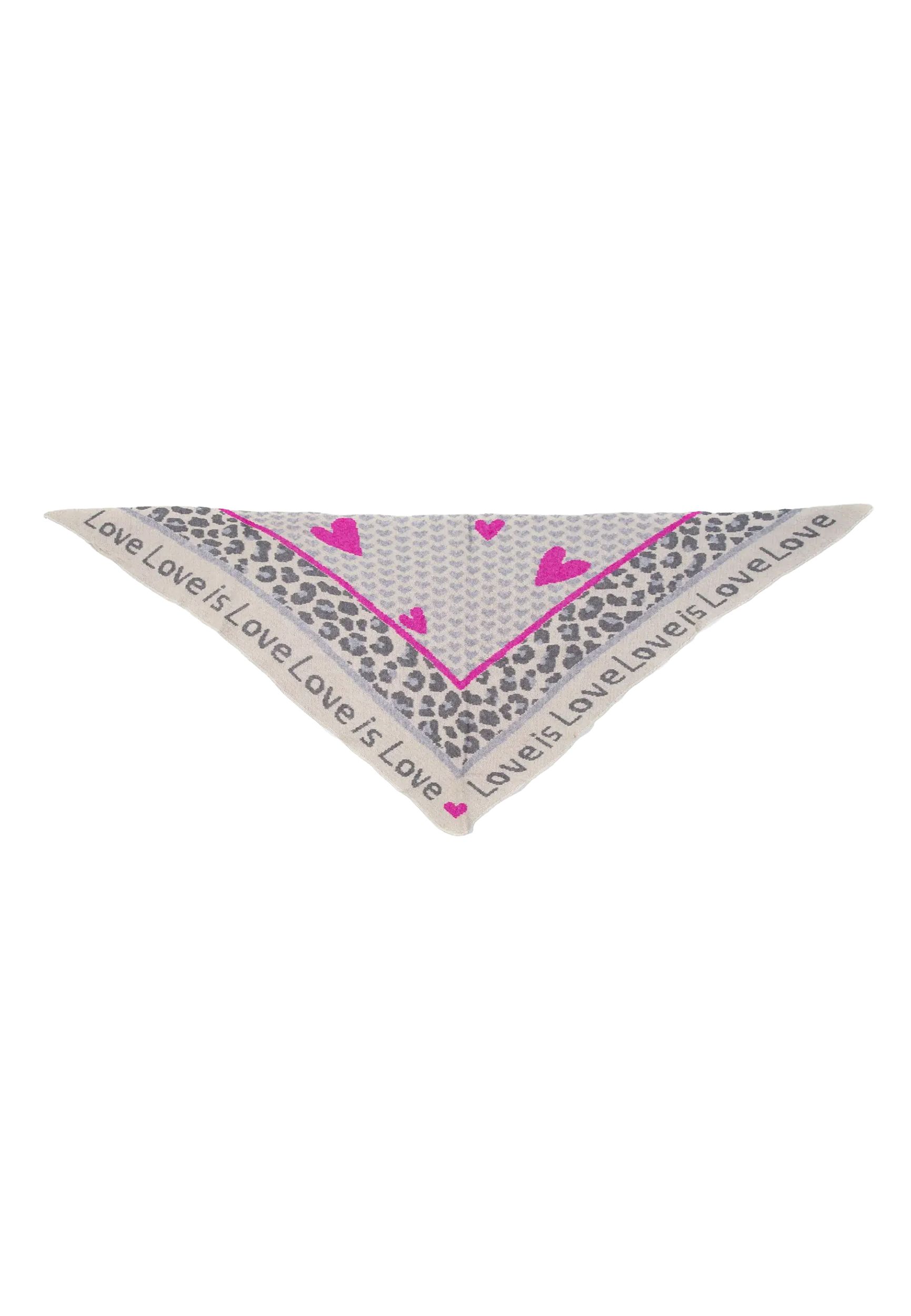 Leopardenmuster Dreieckstuch Animal Love mit cozy Oberfläche Leopardenmuster Dreieckstuch Animal Love mit cozy Oberfläche