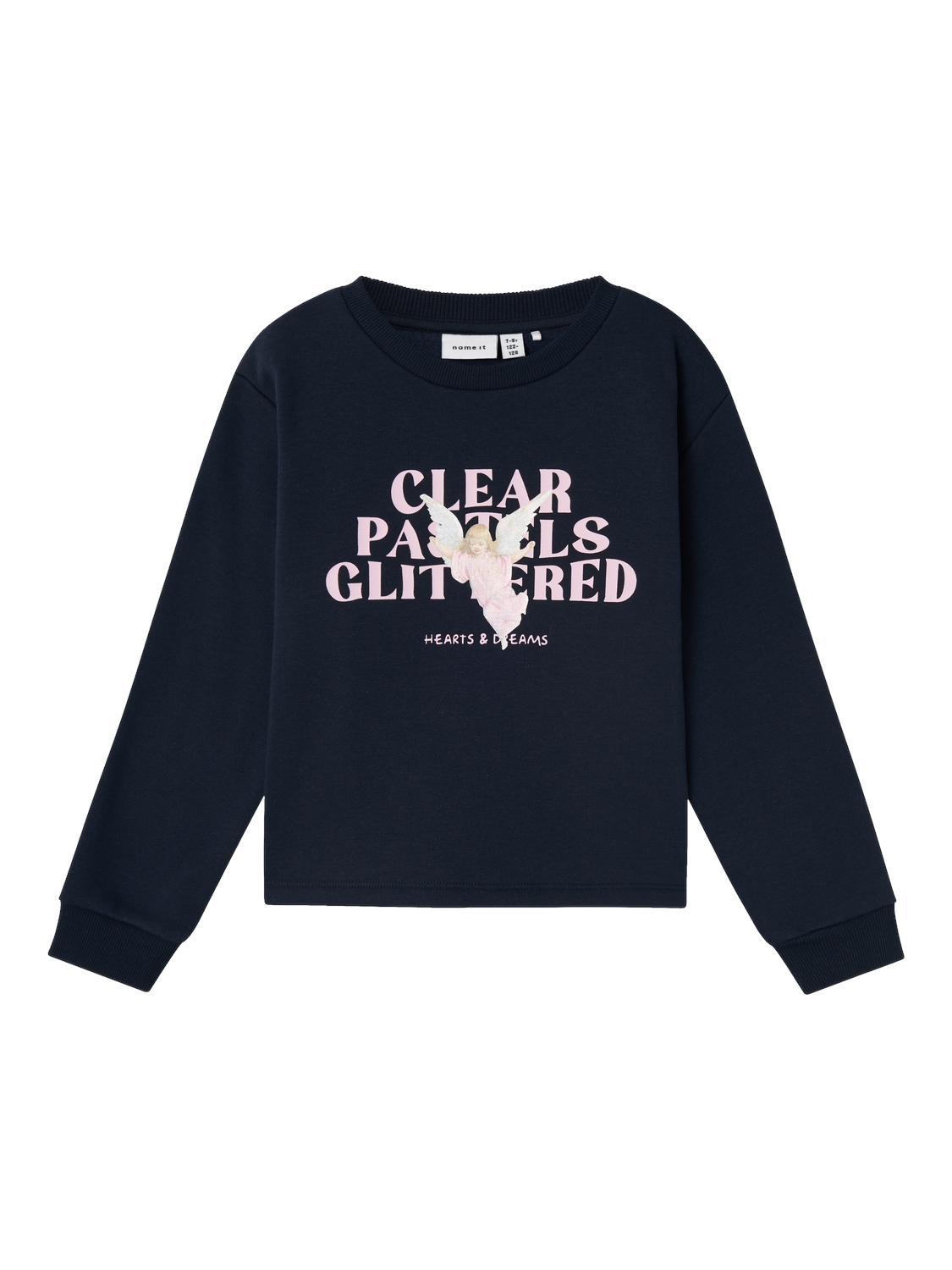 NAME-IT_Autumnwinter_4617618_13236225_copy.jpg Pullover Gummiprint Rundhals Loose Fit Lange Ärmel