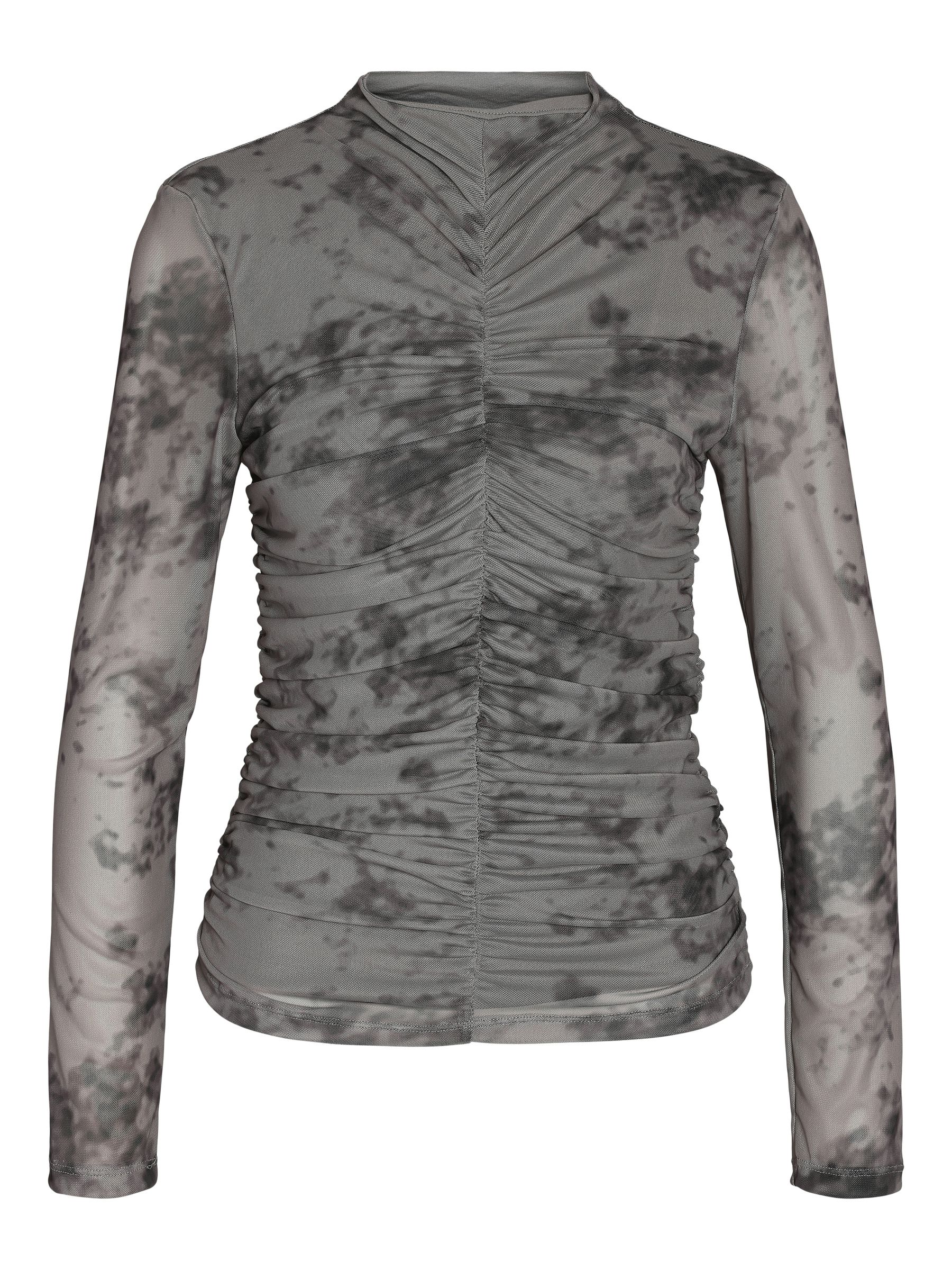 NOISY-MAY_All-year_4590854_27031592.jpg Top Langarm Stretch Allover-Print Rundhals