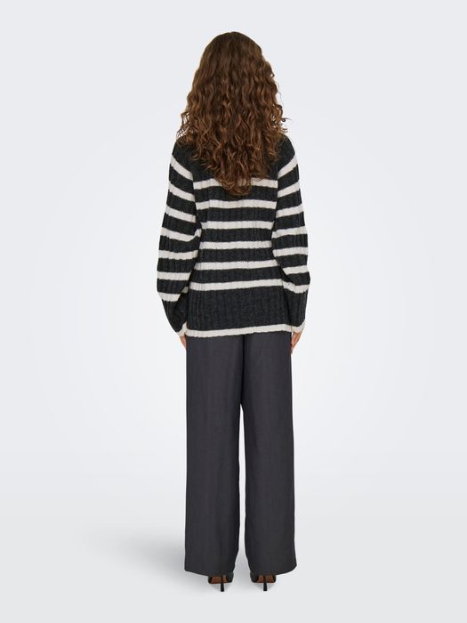 JDY JDY Pullover Knit it Rollkragen Langarm Lang – Dunkelgrau, Bild 3