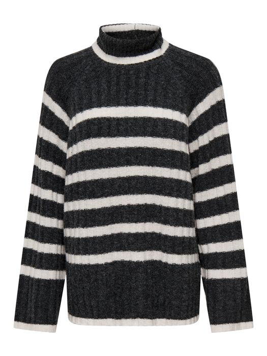JDY JDY Pullover Knit it Rollkragen Langarm Lang – Dunkelgrau, Bild 8