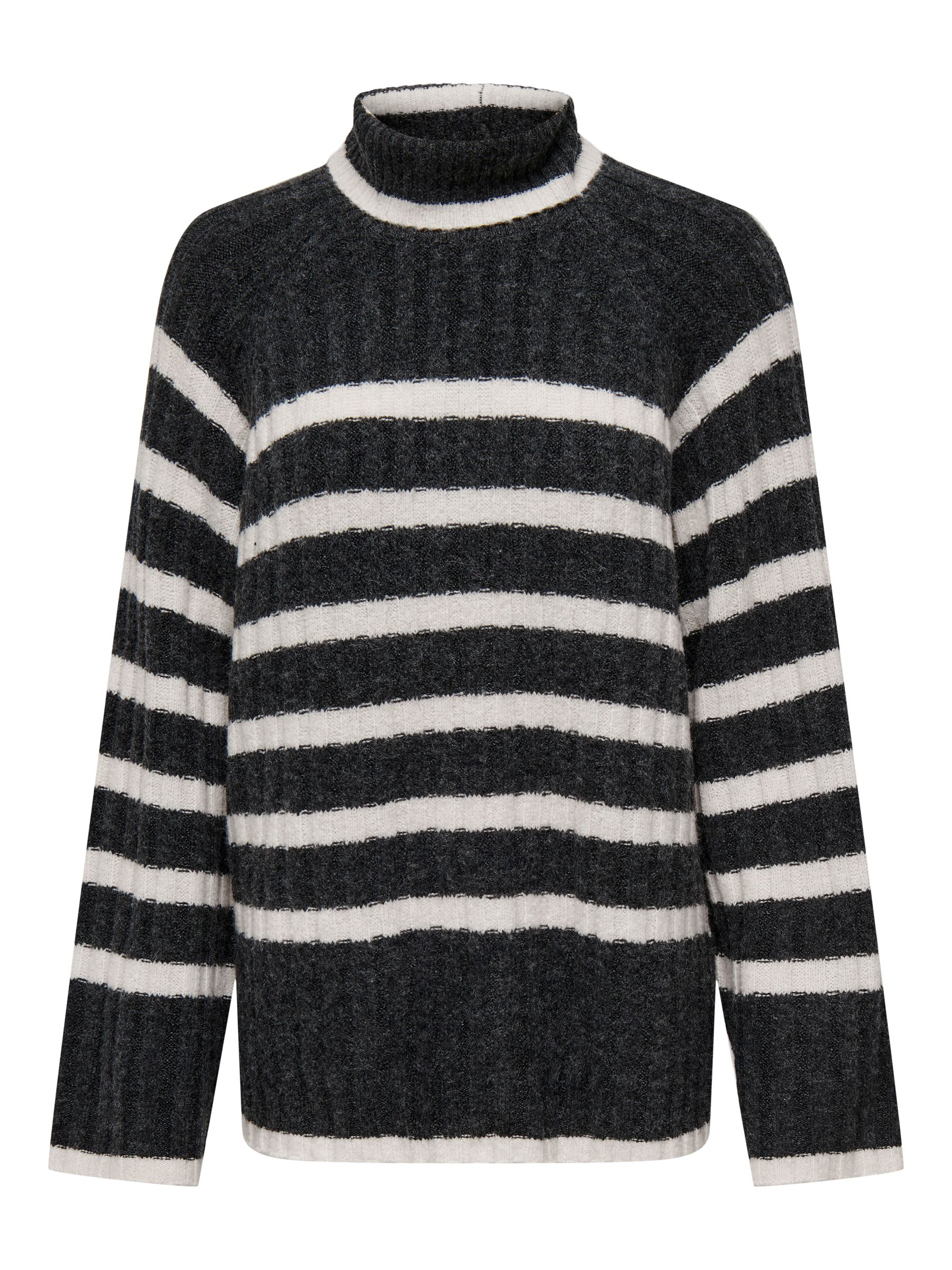 JDY JDY Pullover Knit it Rollkragen Langarm Lang – Dunkelgrau, Bild 1