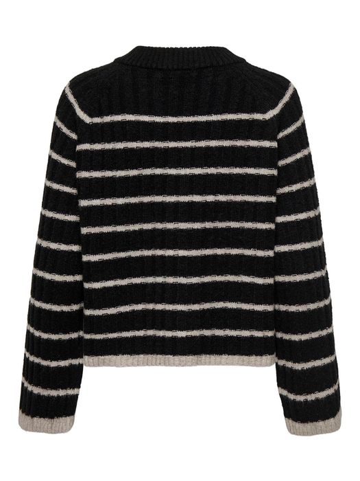 JDY JDY Strickpullover Weich Rundhals Raglan-Ärmel – Schwarz, Bild 3