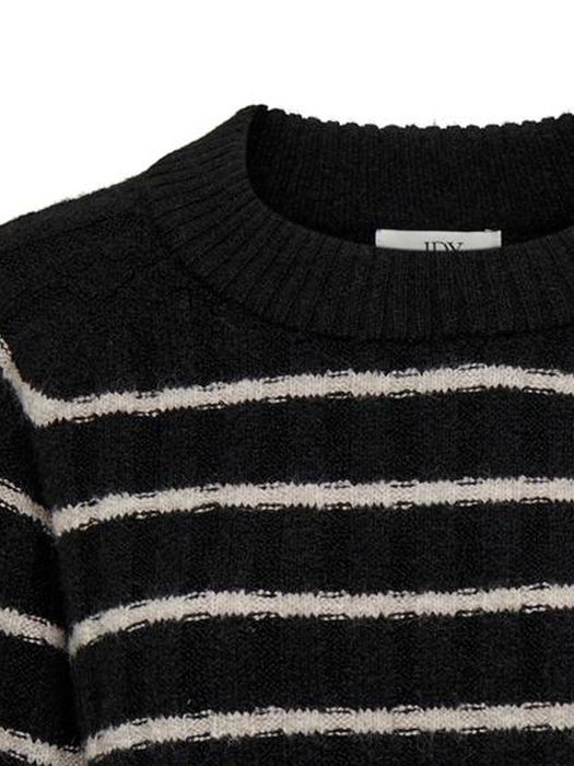 JDY JDY Strickpullover Weich Rundhals Raglan-Ärmel – Schwarz, Bild 4