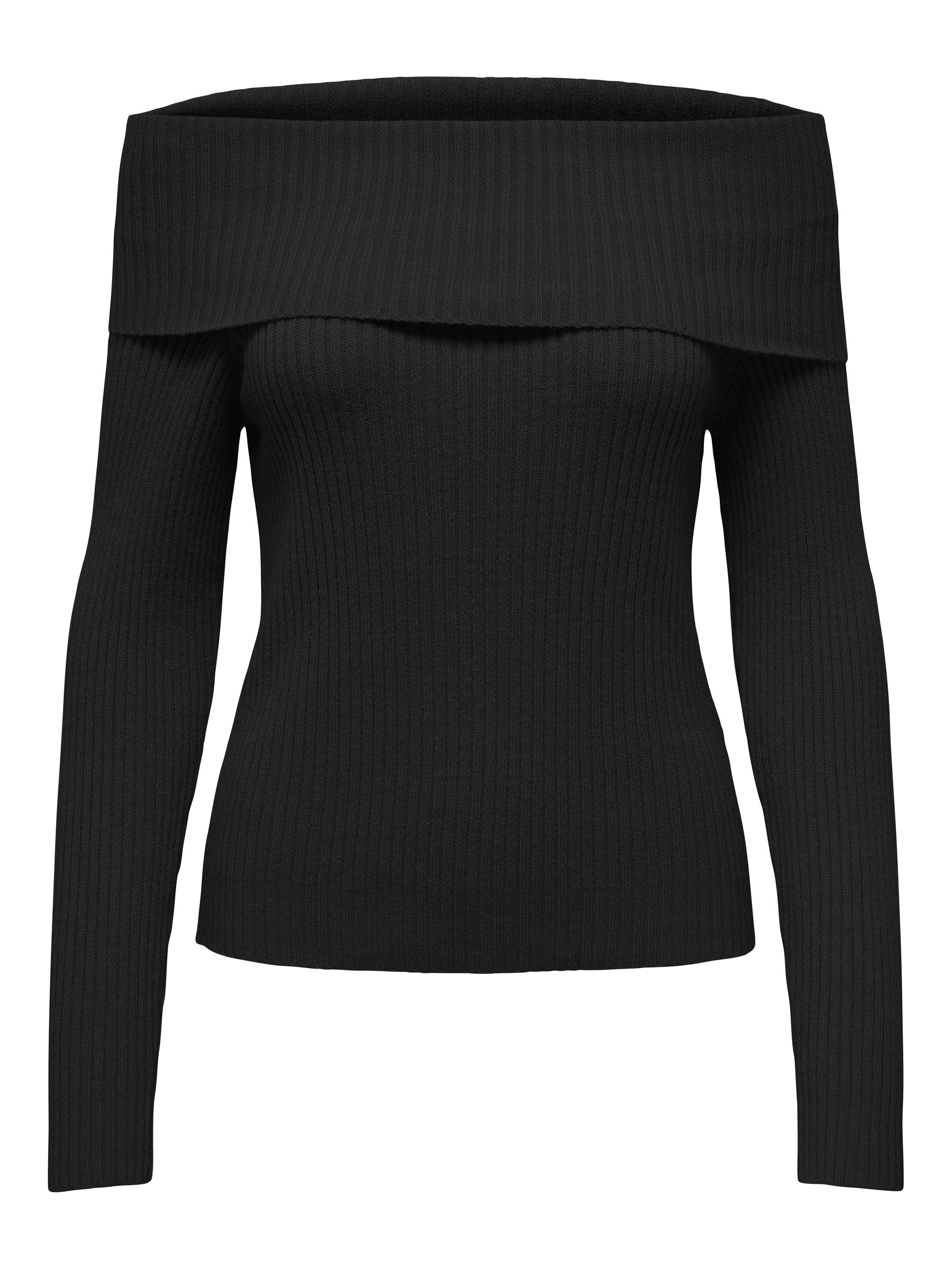 ONLY_FallWinter2024_4435584_15311830.jpg Weicher Strickpullover Langarm Schulterfrei