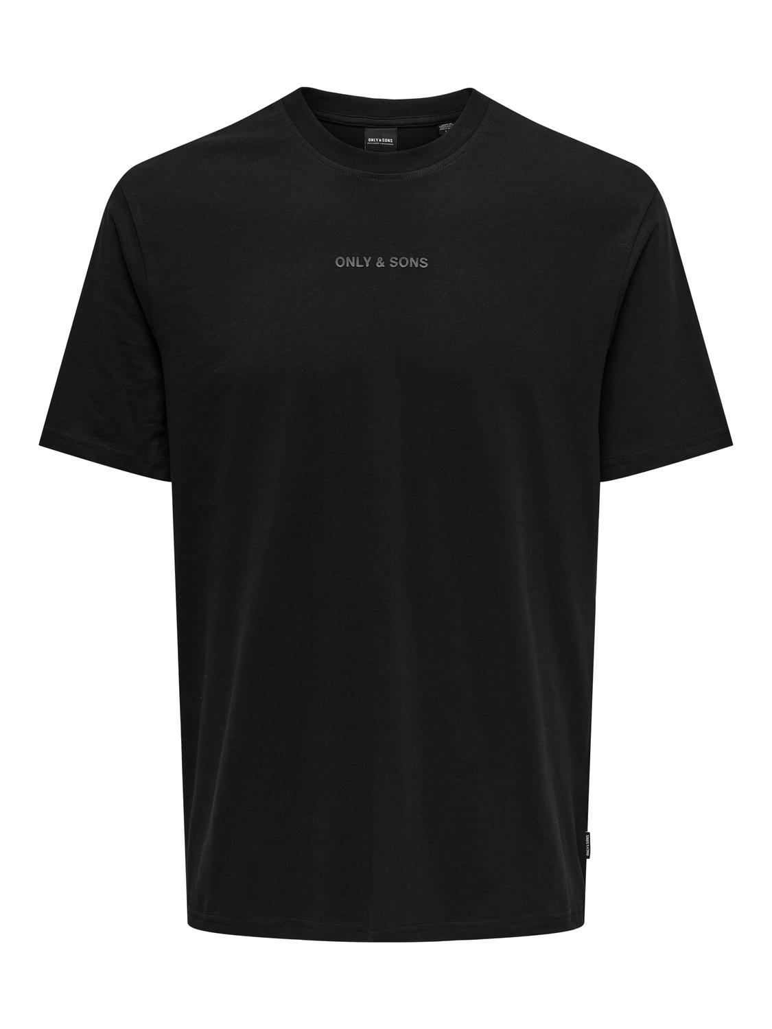 Weiches Jersey T-Shirt Rundhals Gummidruck Komfort Weiches Jersey T-Shirt Rundhals Gummidruck Komfort