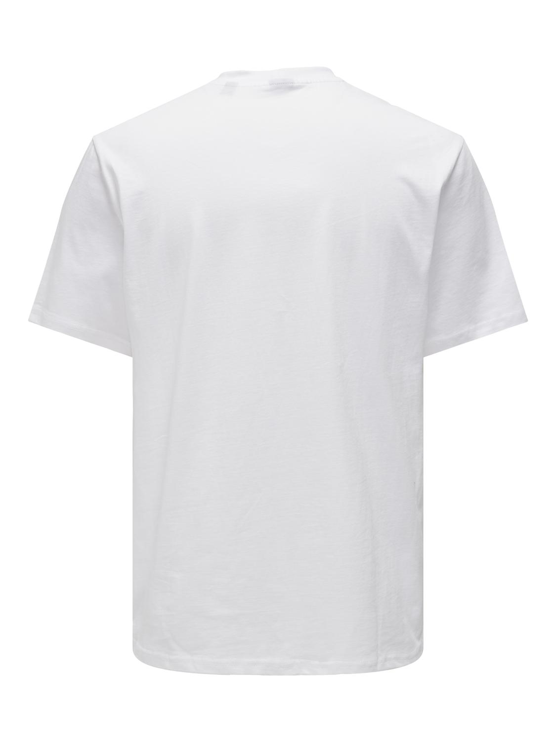 Weiches Jersey T-Shirt Rundhals Gummidruck Komfort Weiches Jersey T-Shirt Rundhals Gummidruck Komfort