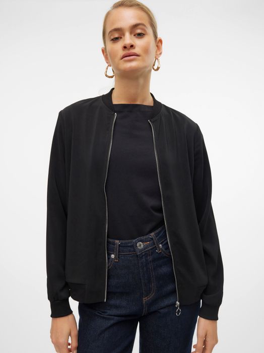 Vero Moda VERO MODA Leichte Bomber Jacke für Alltagslook Dünner Blouson – Schwarz, Bild 5