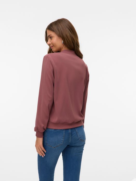 Vero Moda Leichte Bomber Jacke für Alltagslook Dünner Blouson – Braun, Bild 3