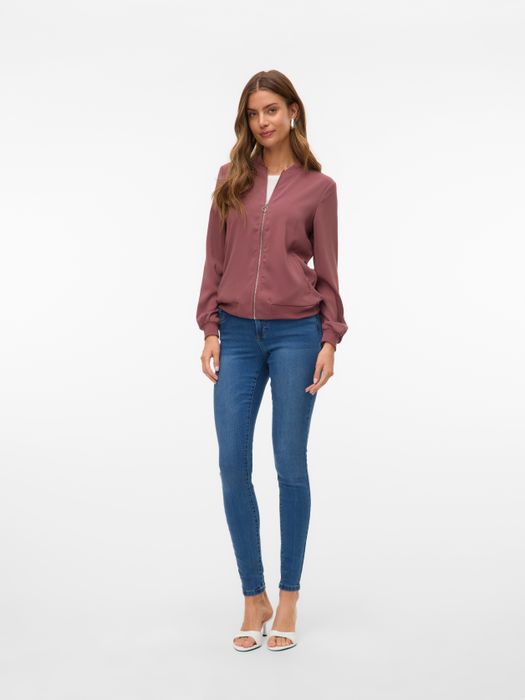 Vero Moda Leichte Bomber Jacke für Alltagslook Dünner Blouson – Braun, Bild 5