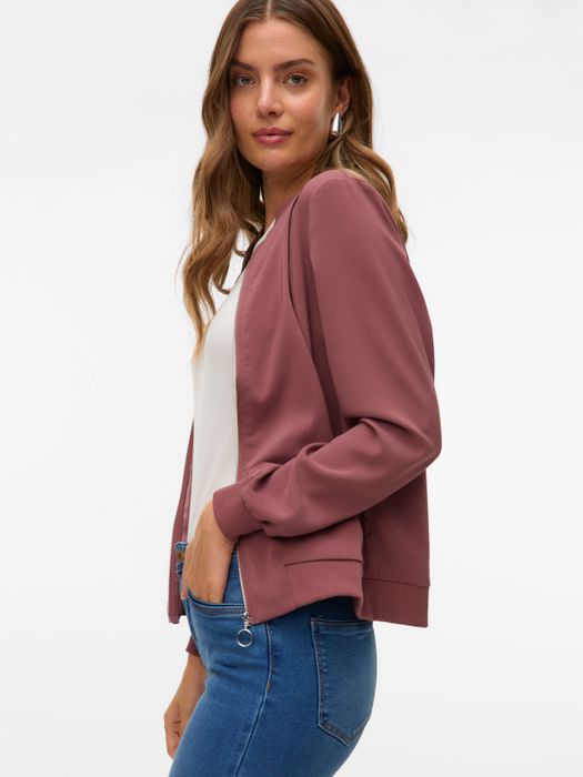 Vero Moda Leichte Bomber Jacke für Alltagslook Dünner Blouson – Braun, Bild 6