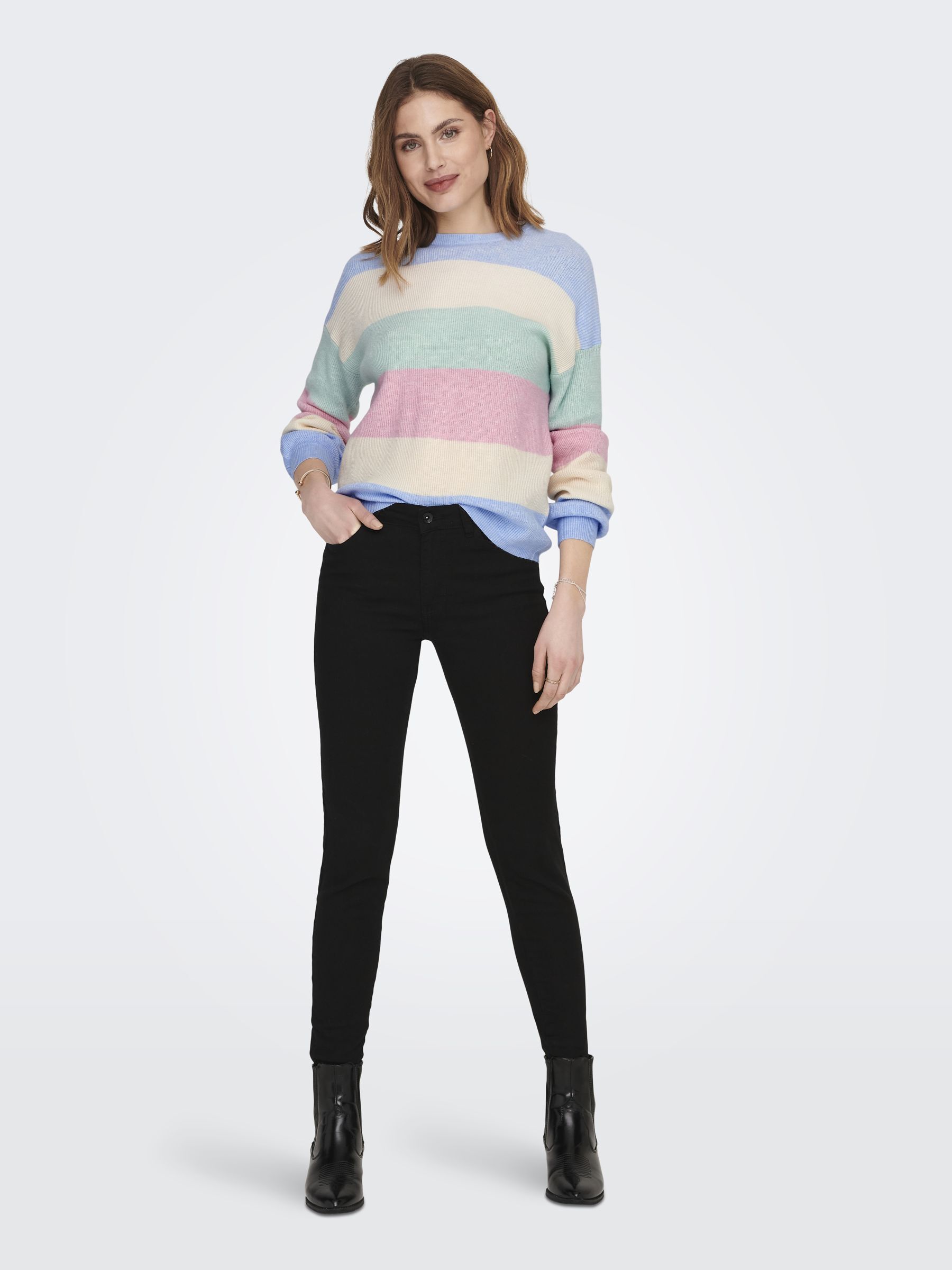 ONLY_SpringSummer2023_kentucky-blue_15220044_5.jpg Cooler Ripp Strickpullover Dropped Shoulder