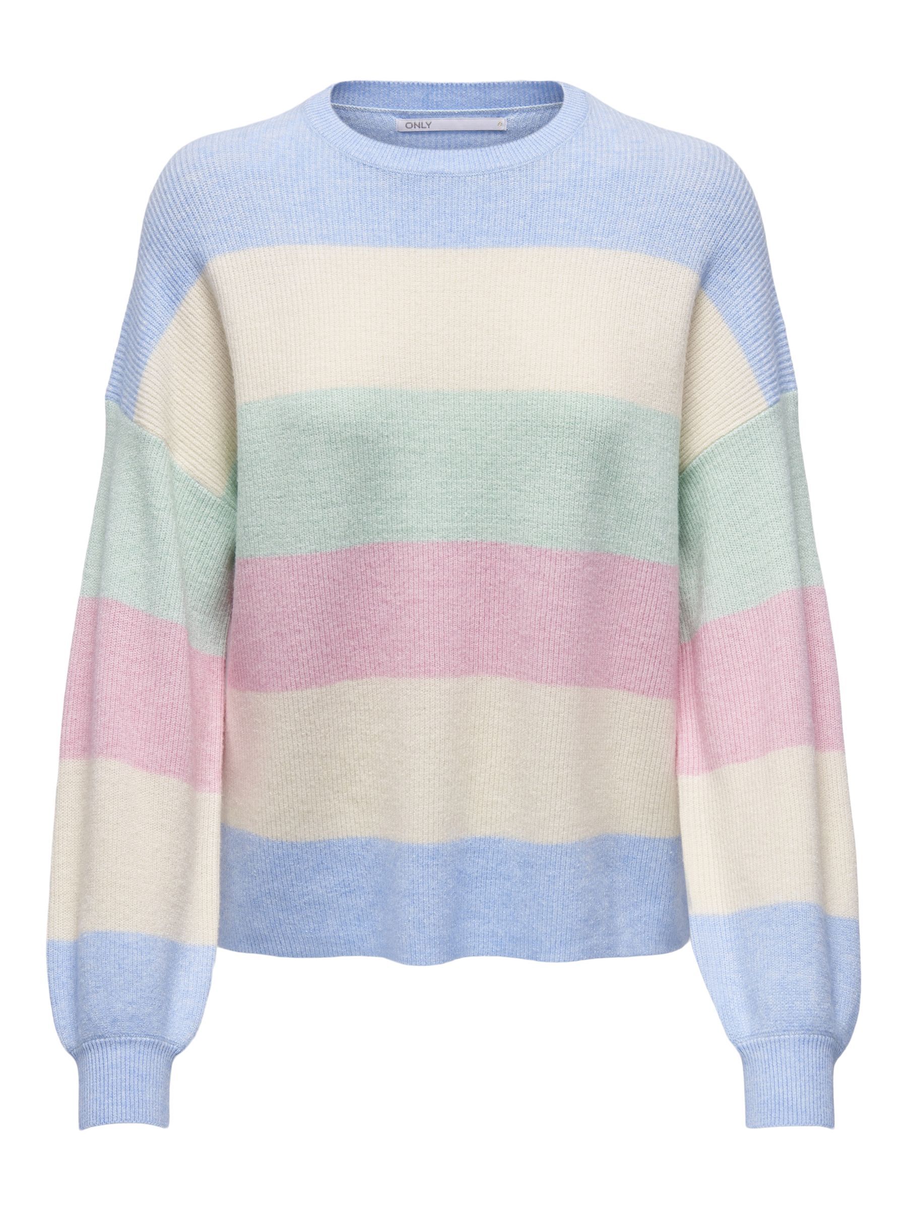 ONLY_SpringSummer2023_kentucky-blue_15220044.jpg Cooler Ripp Strickpullover Dropped Shoulder